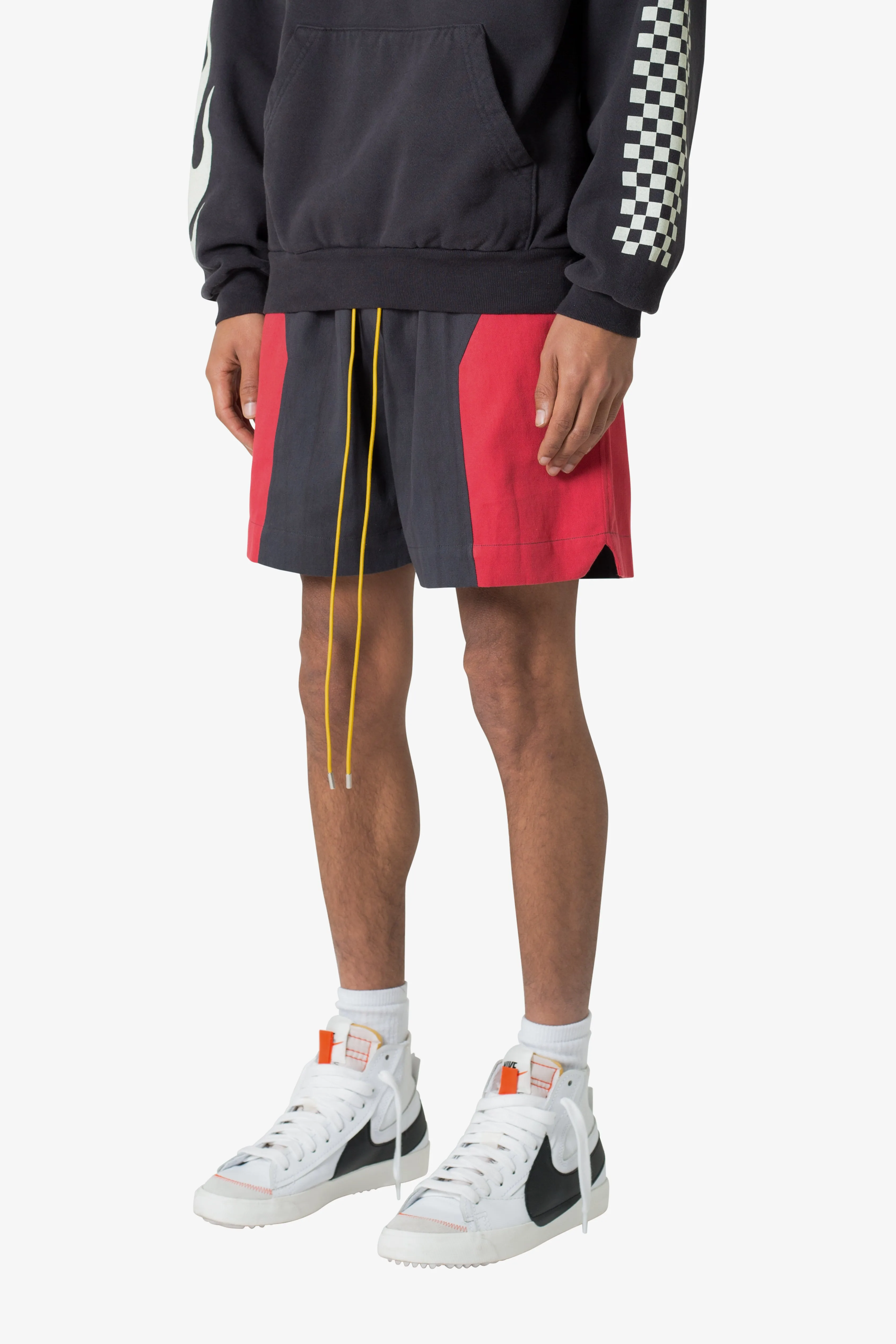 Twill Racing Shorts - Black/Red sold by MNML product image thumbnail 4