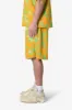 Jacquard Terry Shorts - Yellow/Green sold by MNML
