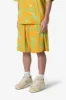Jacquard Terry Shorts - Yellow/Green sold by MNML