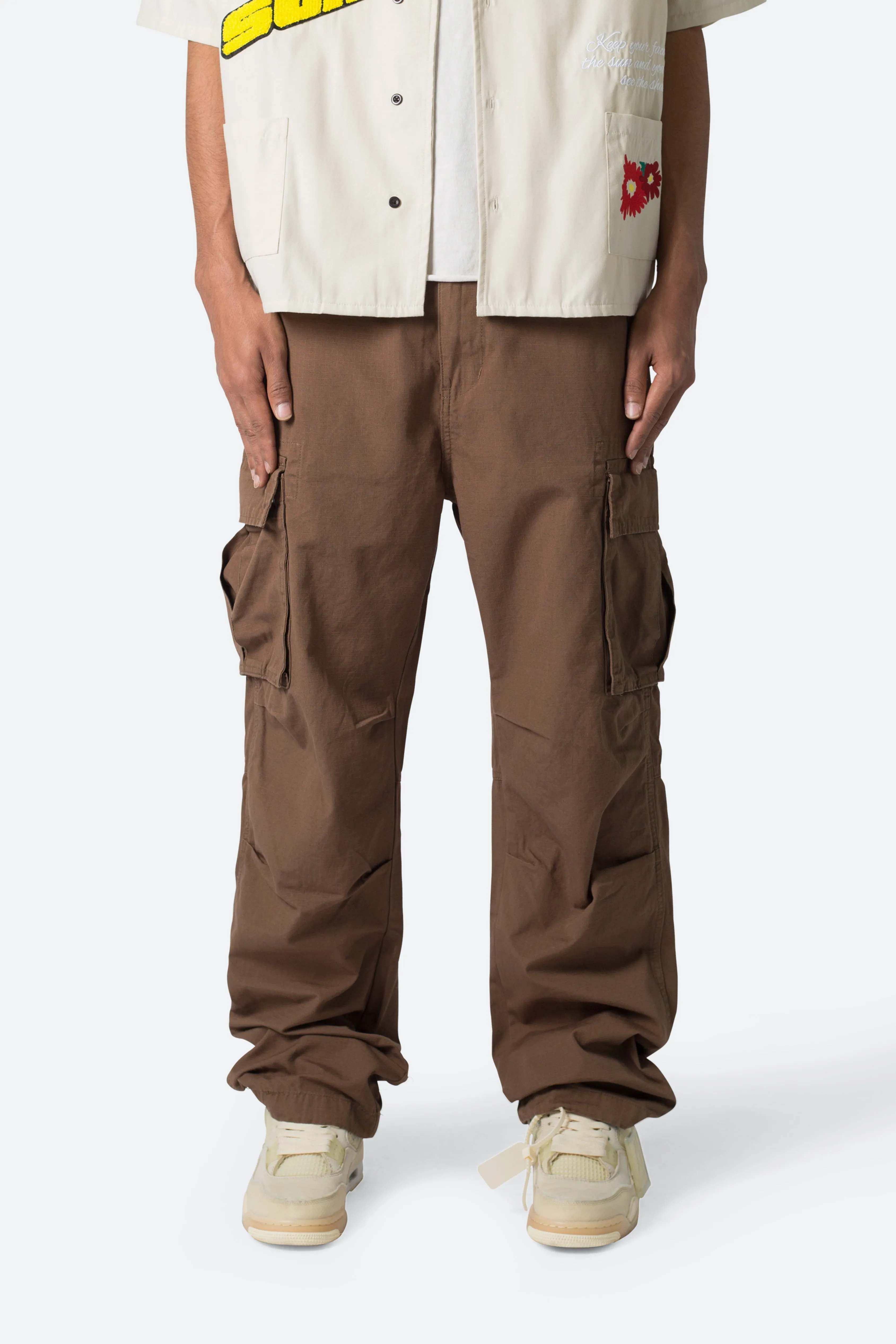Ultra Baggy Vintage Cargo Pants - Brown sold by MNML product image thumbnail 3