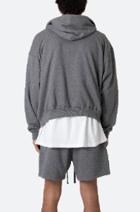 Basic Zip Up Hoodie - Dark Heather sold by MNML