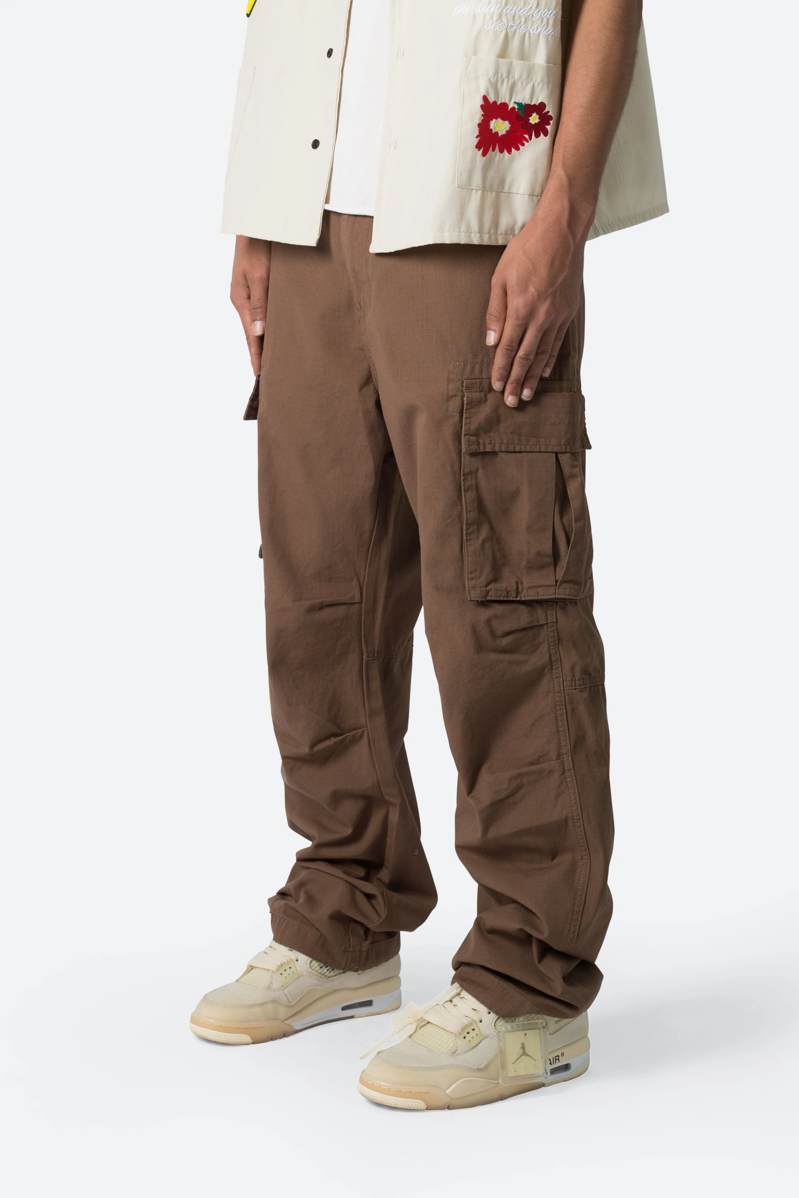 Ultra Baggy Vintage Cargo Pants - Brown sold by MNML product image thumbnail 4