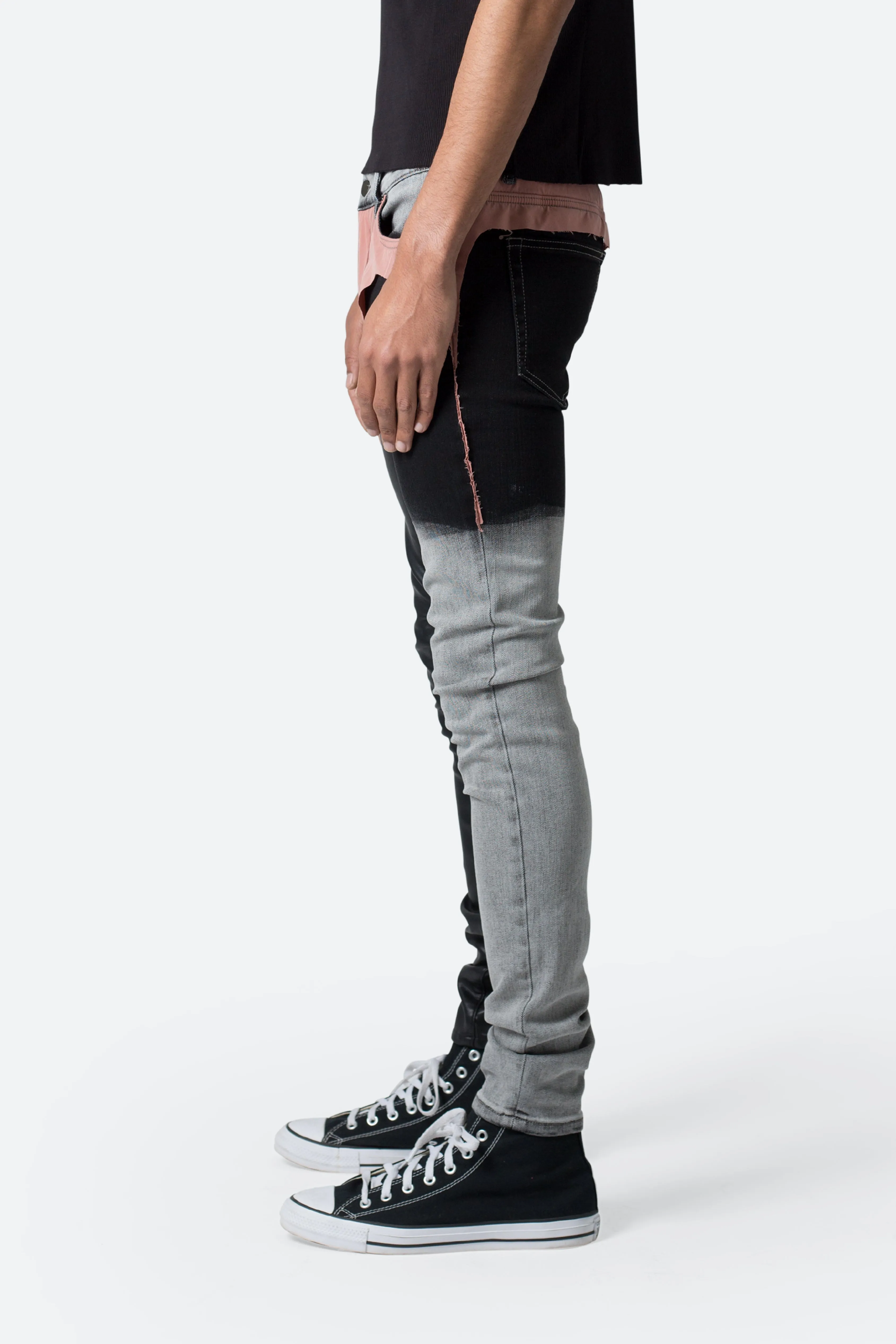 X596 Patched Skinny Denim - Multi sold by MNML product image thumbnail 4