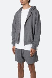 Basic Zip Up Hoodie - Dark Heather sold by MNML