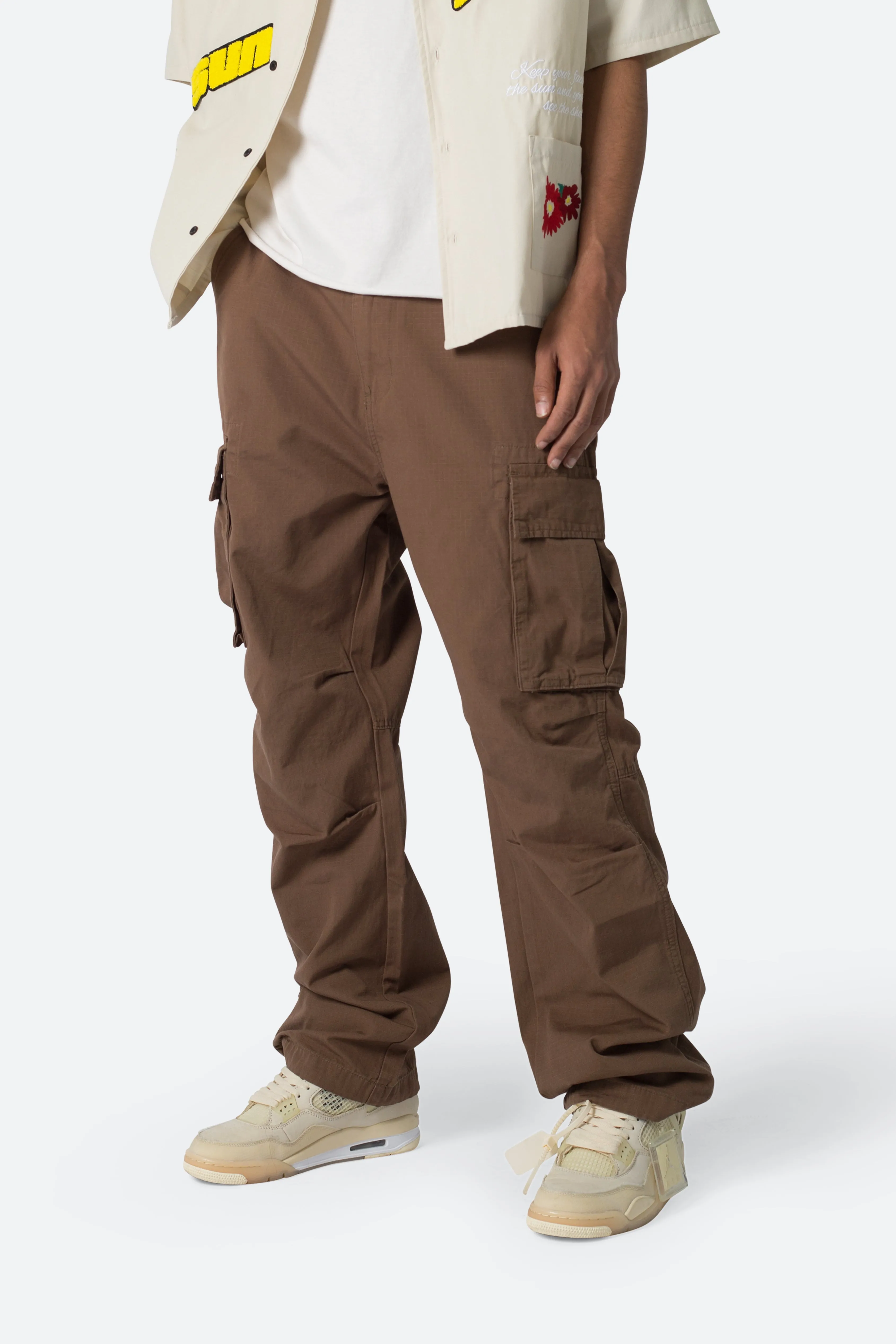 Ultra Baggy Vintage Cargo Pants - Brown sold by MNML product image thumbnail 2