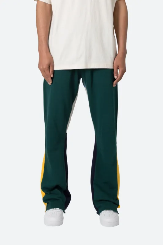 Contrast Bootcut Sweatpants - Green sold by MNML