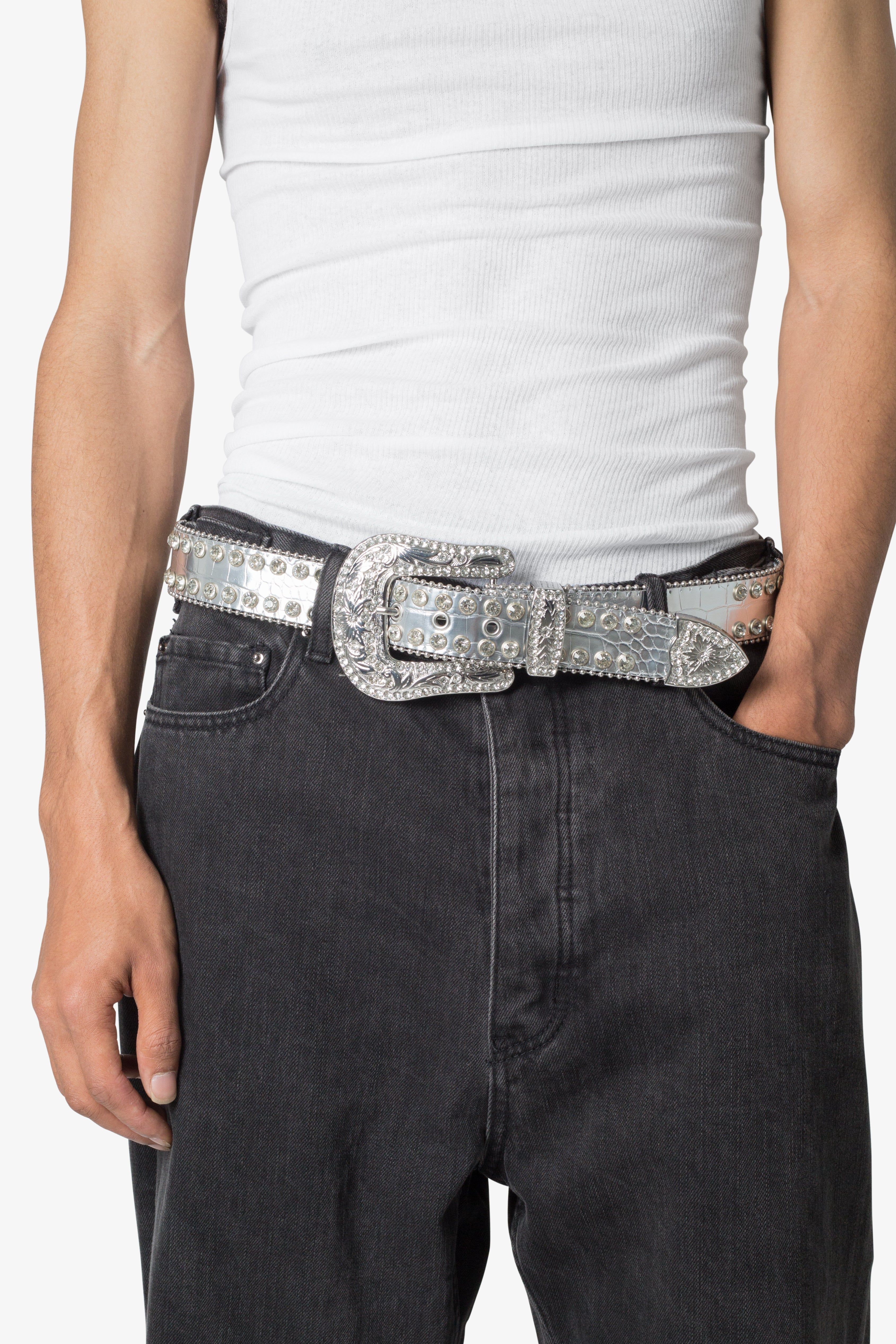 Double Row Studded Belt - Silver sold by MNML product image thumbnail 5