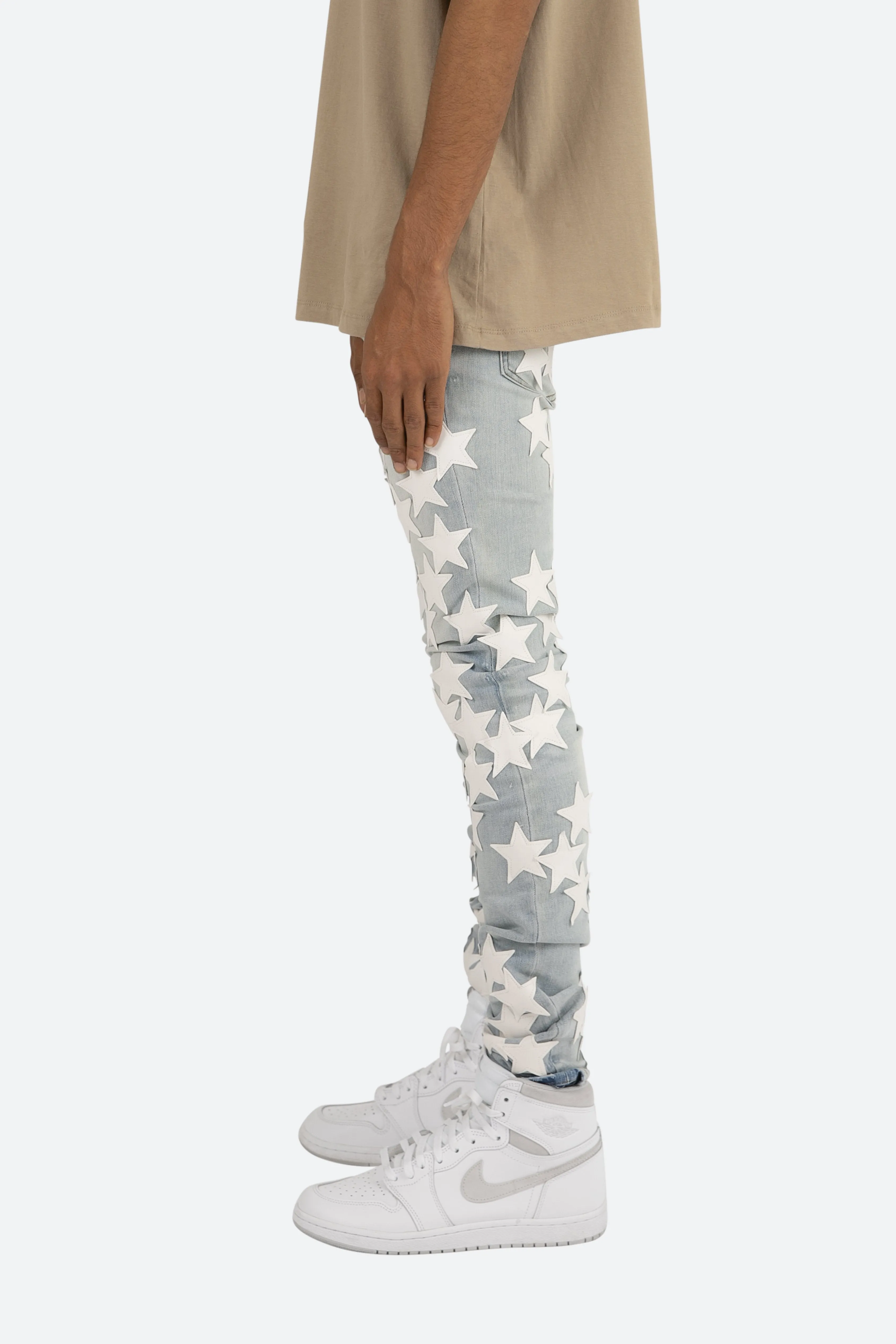 X255 Star Skinny Denim - Light Blue sold by MNML product image thumbnail 5