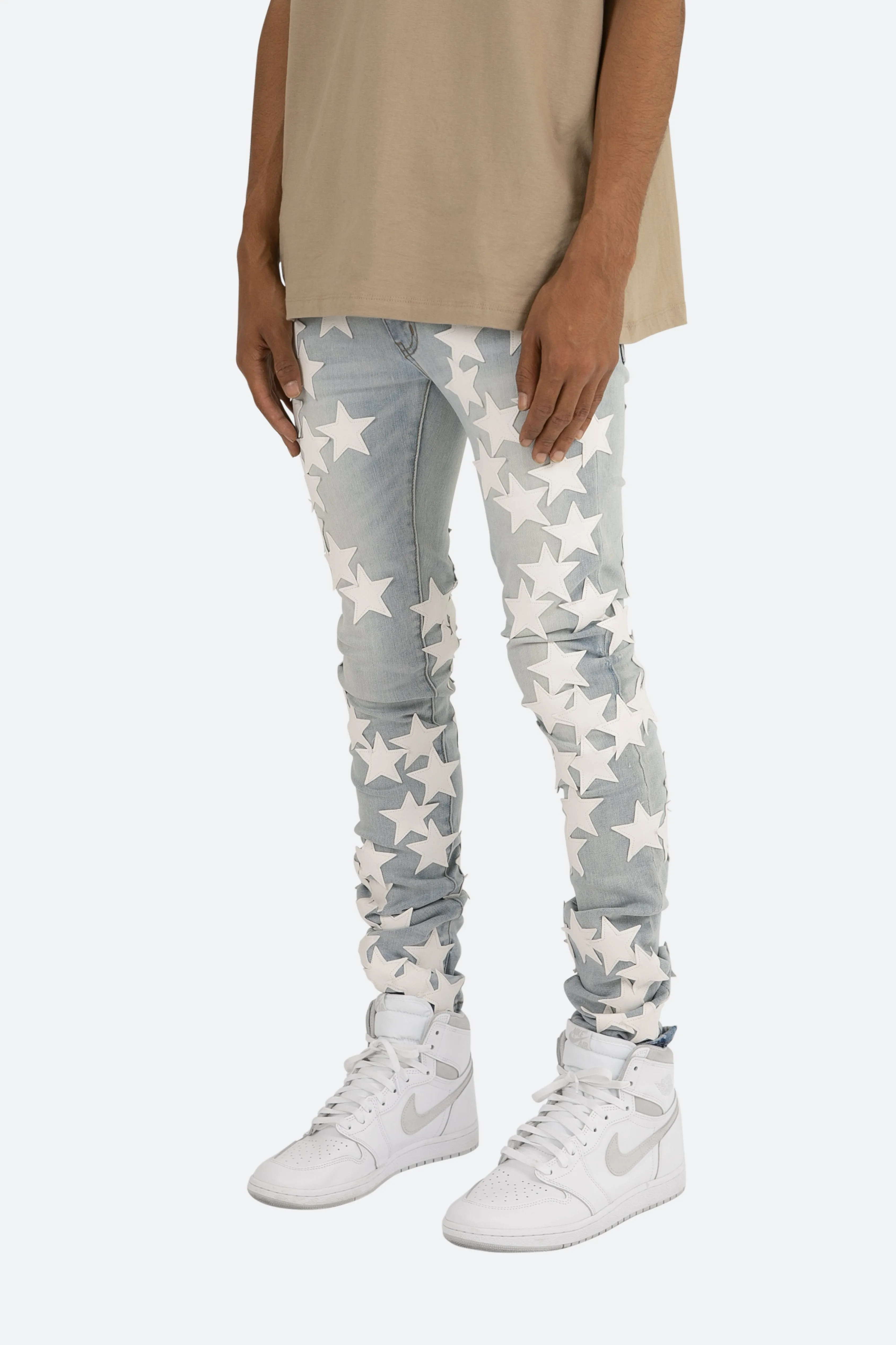 X255 Star Skinny Denim - Light Blue sold by MNML product image thumbnail 4