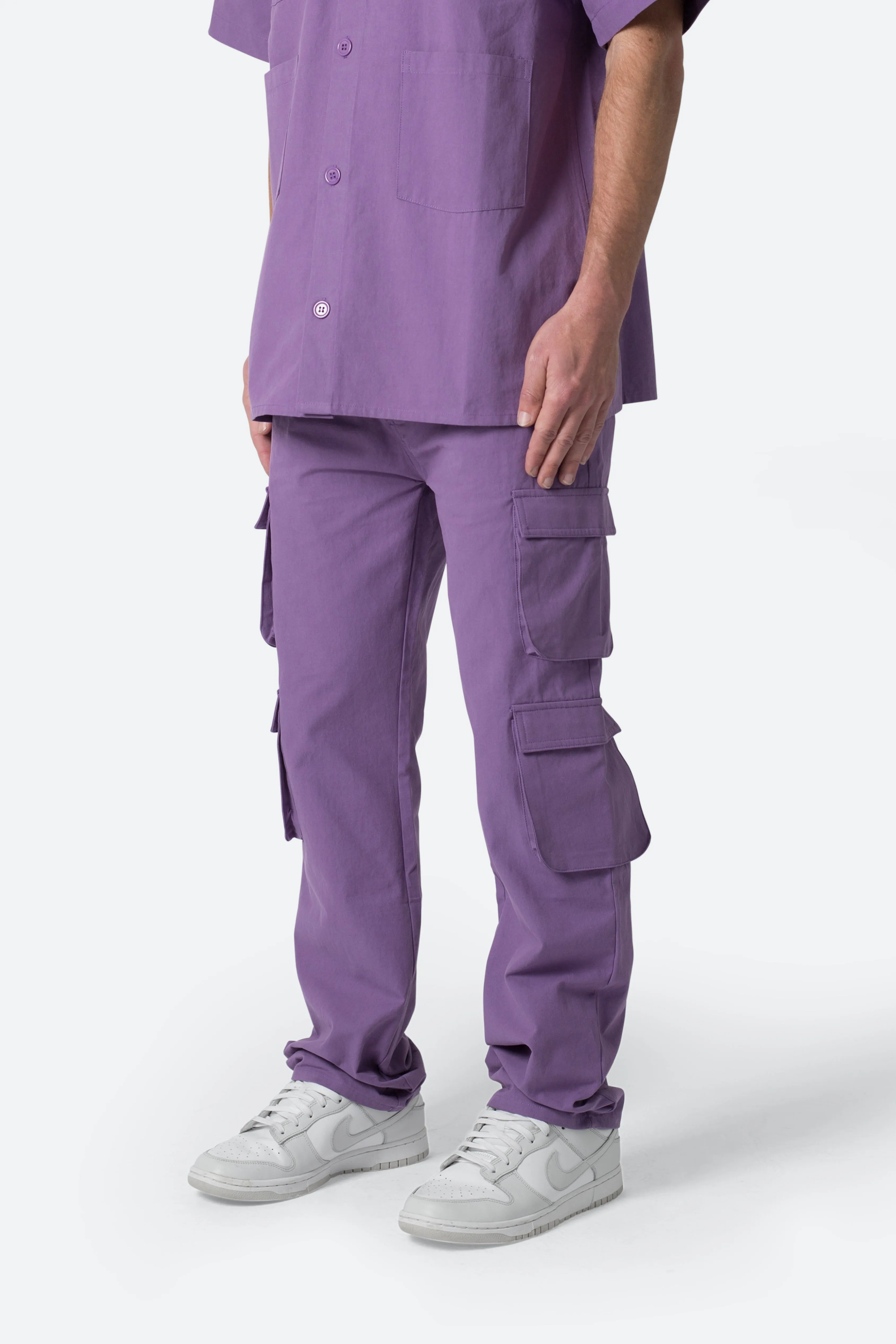 Cotton Cargo Pants - Purple sold by MNML product image thumbnail 2
