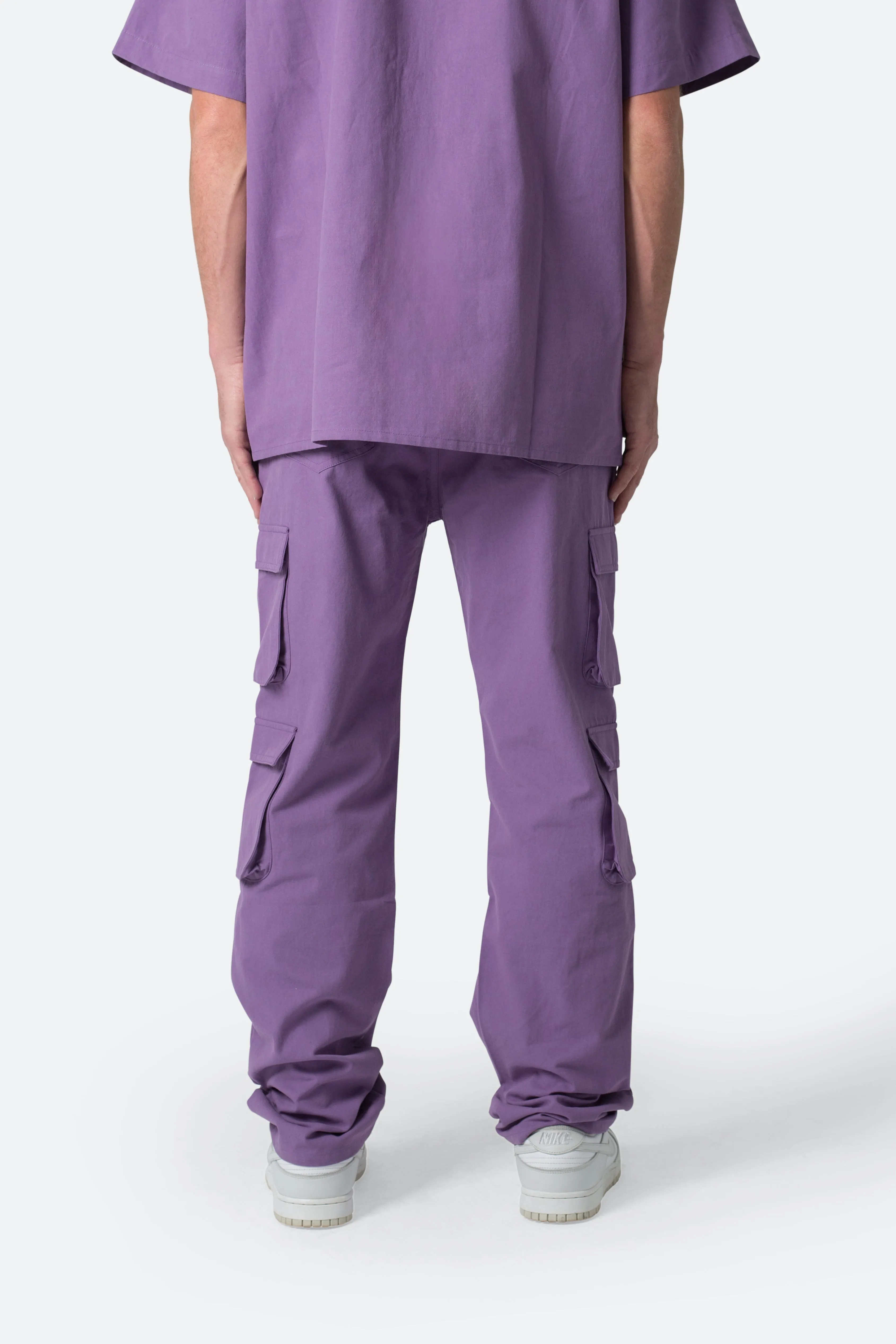 Cotton Cargo Pants - Purple sold by MNML product image thumbnail 5