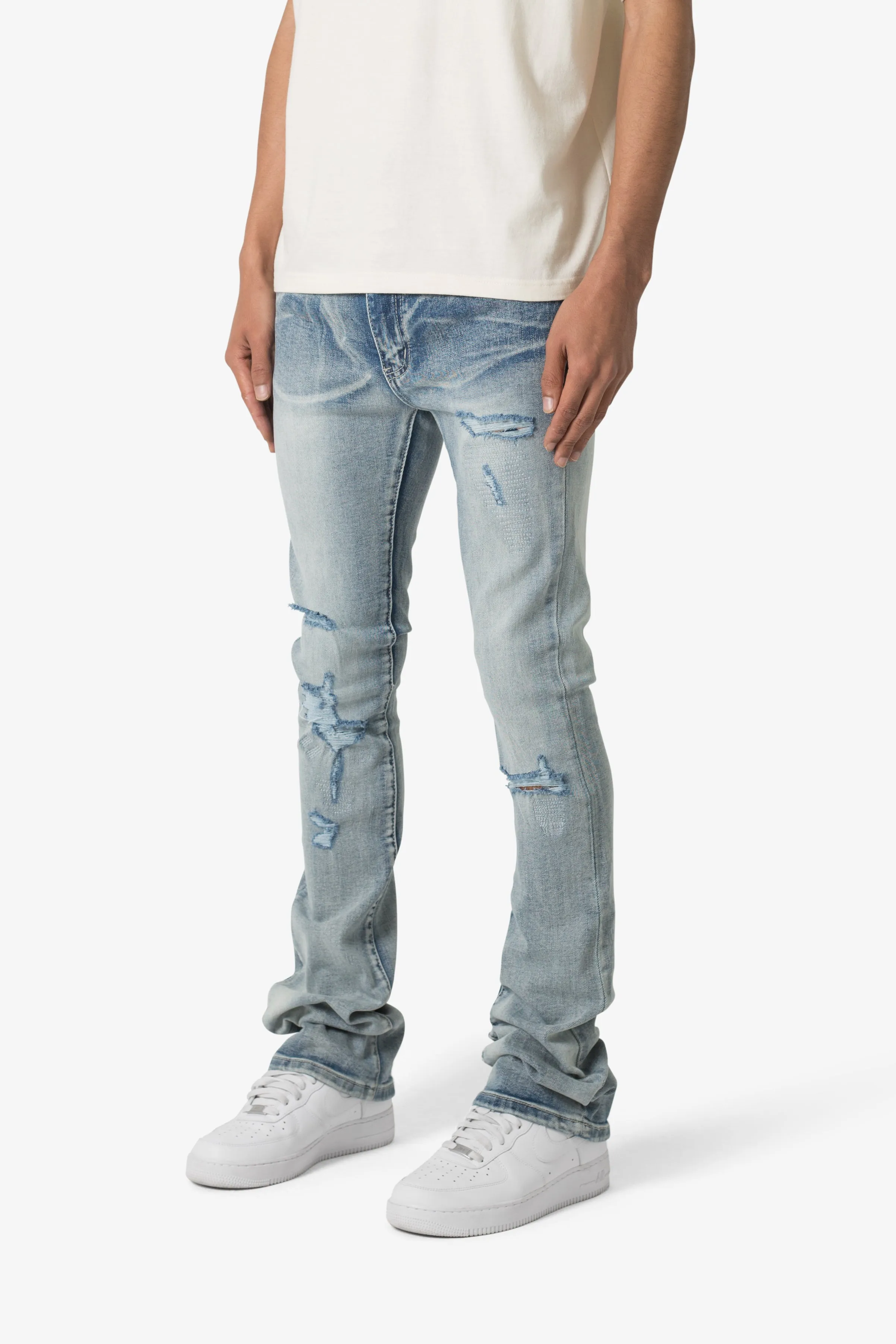 X635 Skinny Stacked Denim - Blue sold by MNML product image thumbnail 4