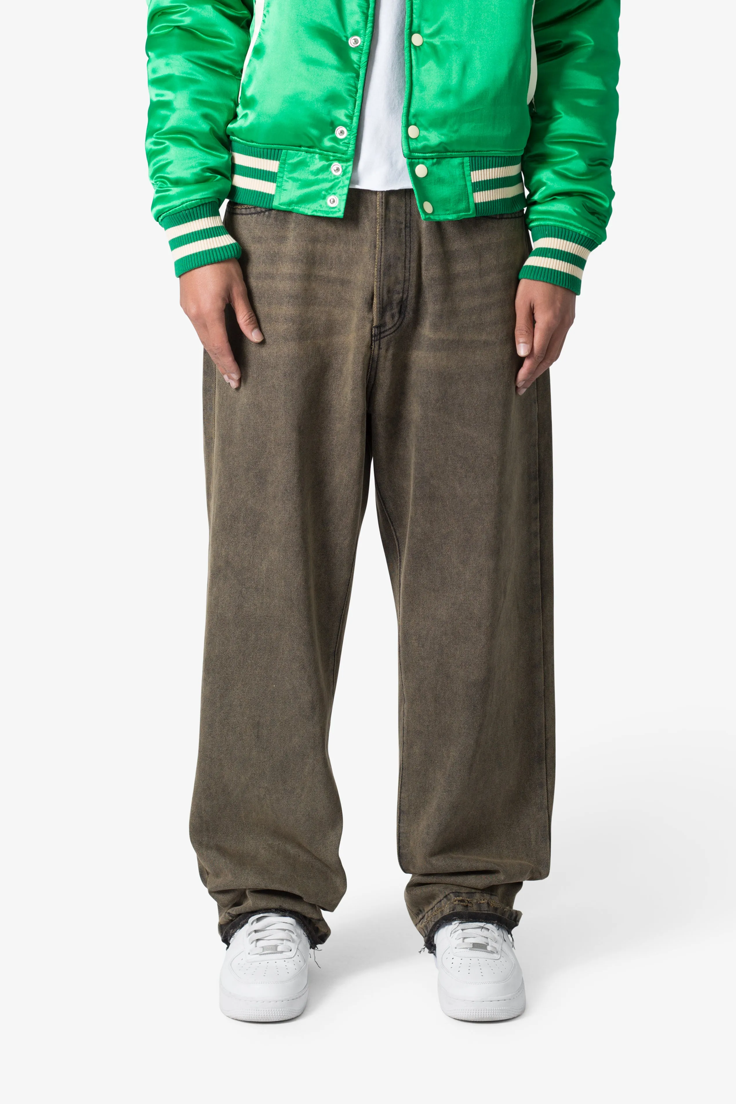 Ultra Baggy Sand Water Denim - Khaki sold by MNML