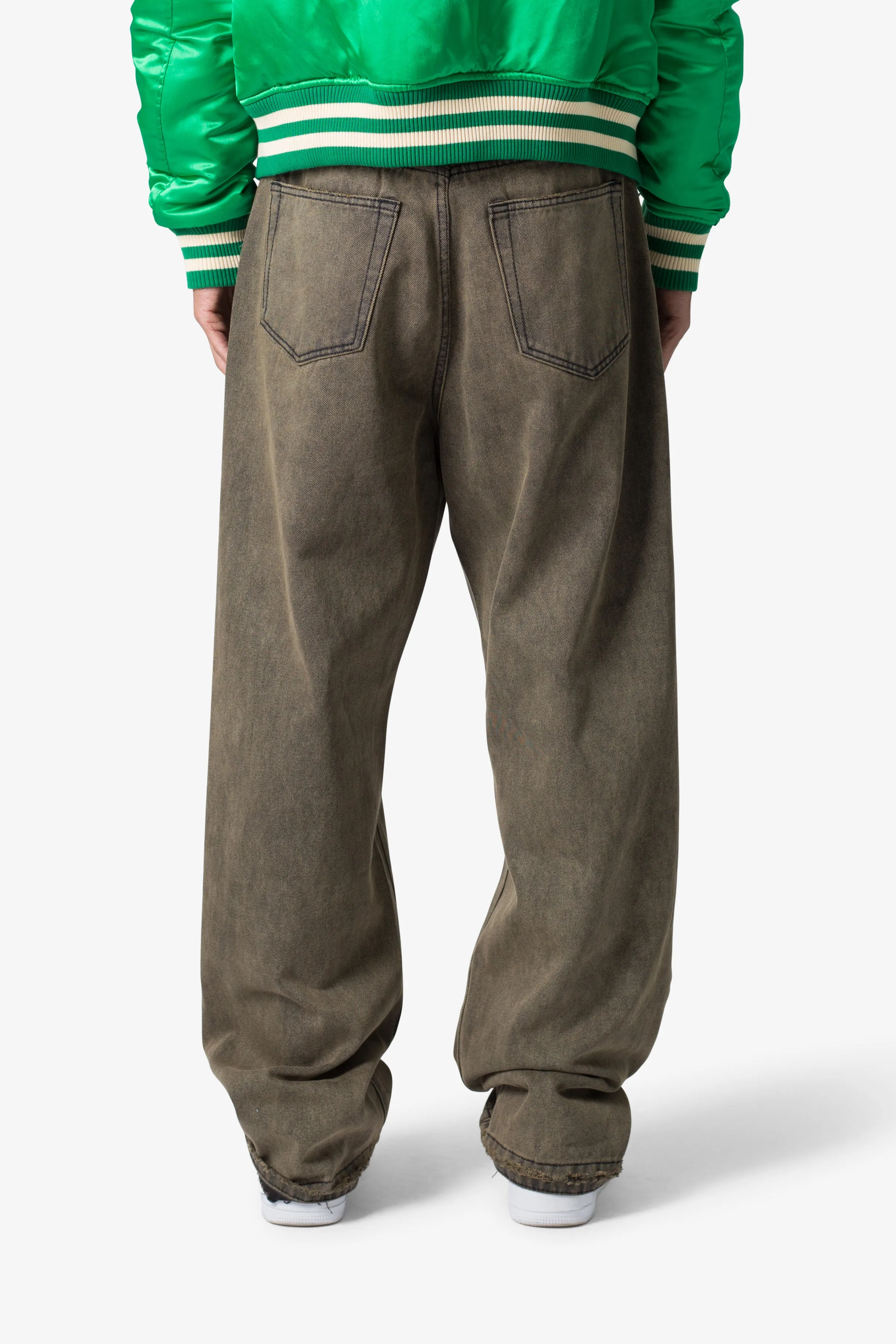 Ultra Baggy Sand Water Denim - Khaki sold by MNML product image thumbnail 5