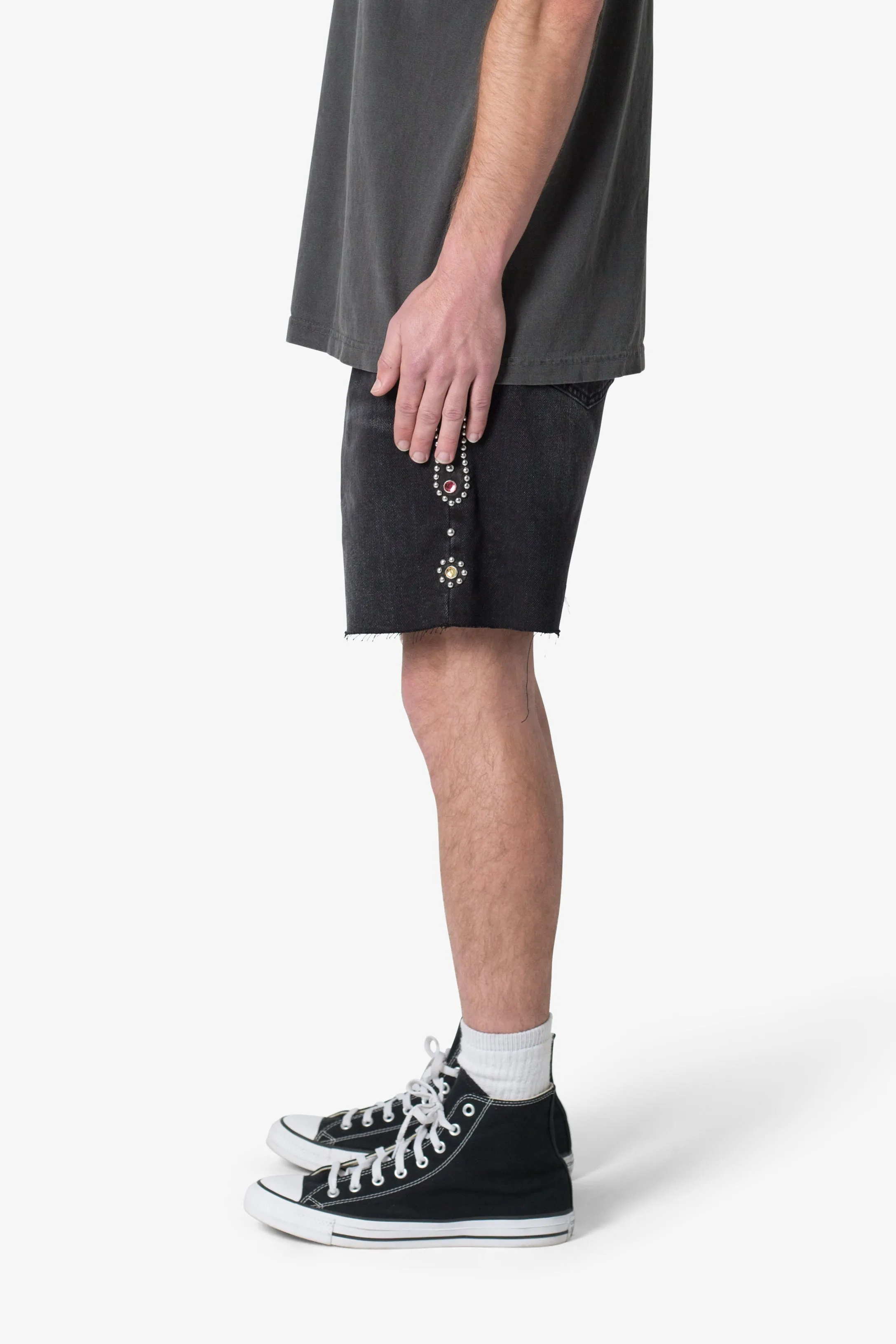 Mojave Denim Shorts - Black sold by MNML product image thumbnail 5