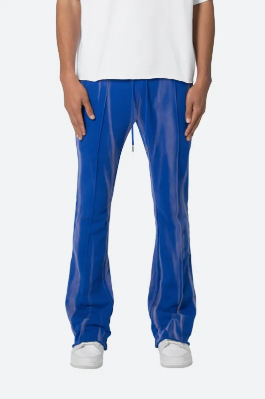 French Terry Flare Sweatpants - Blue sold by MNML