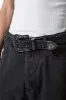 Double Row Studded Belt - Black sold by MNML