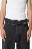 Double Row Studded Belt - Black sold by MNML
