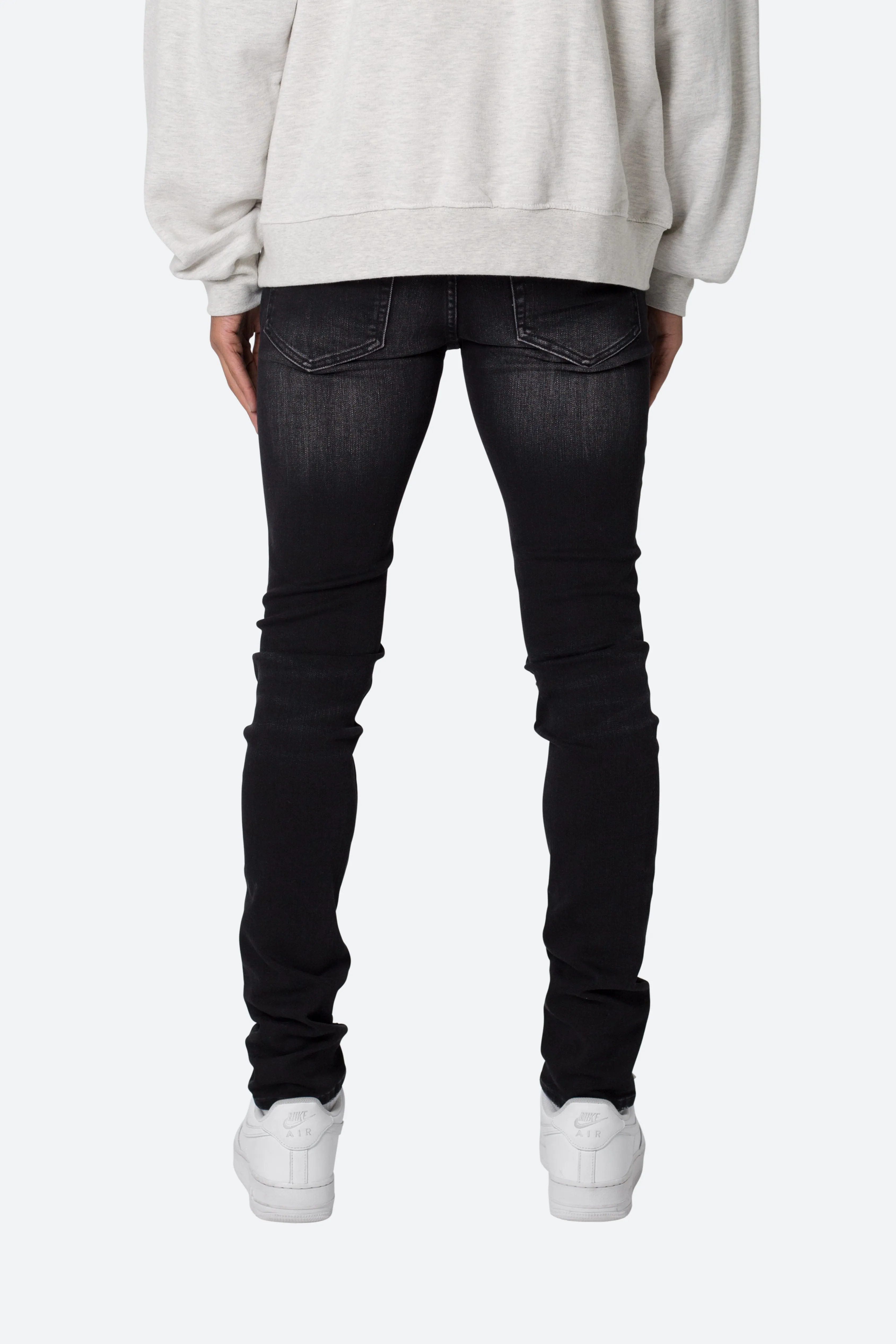 X559 Skinny Moto Denim - Black/Green sold by MNML product image thumbnail 5