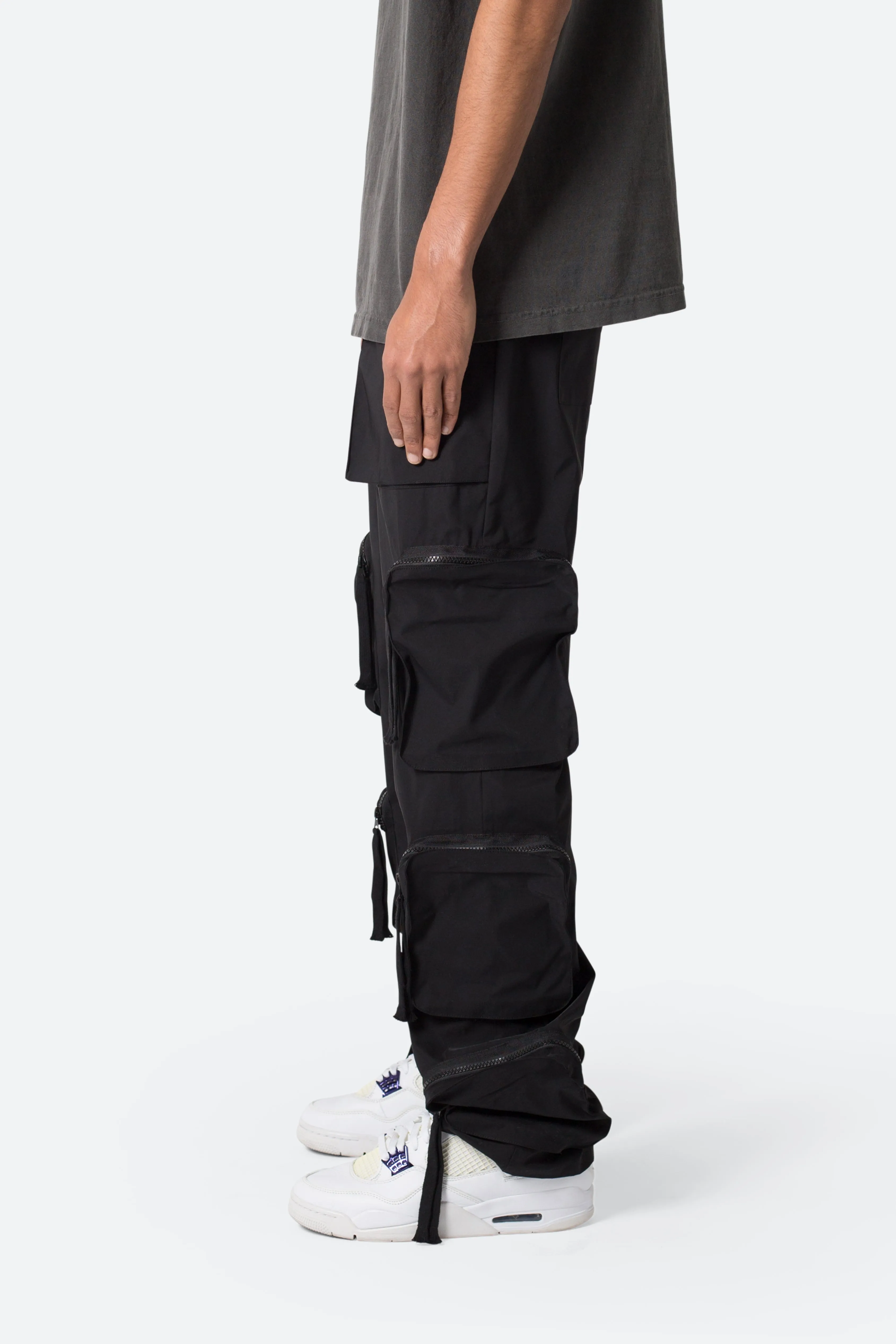 Multi Pocket Drawcord Pants - Black sold by MNML product image thumbnail 5
