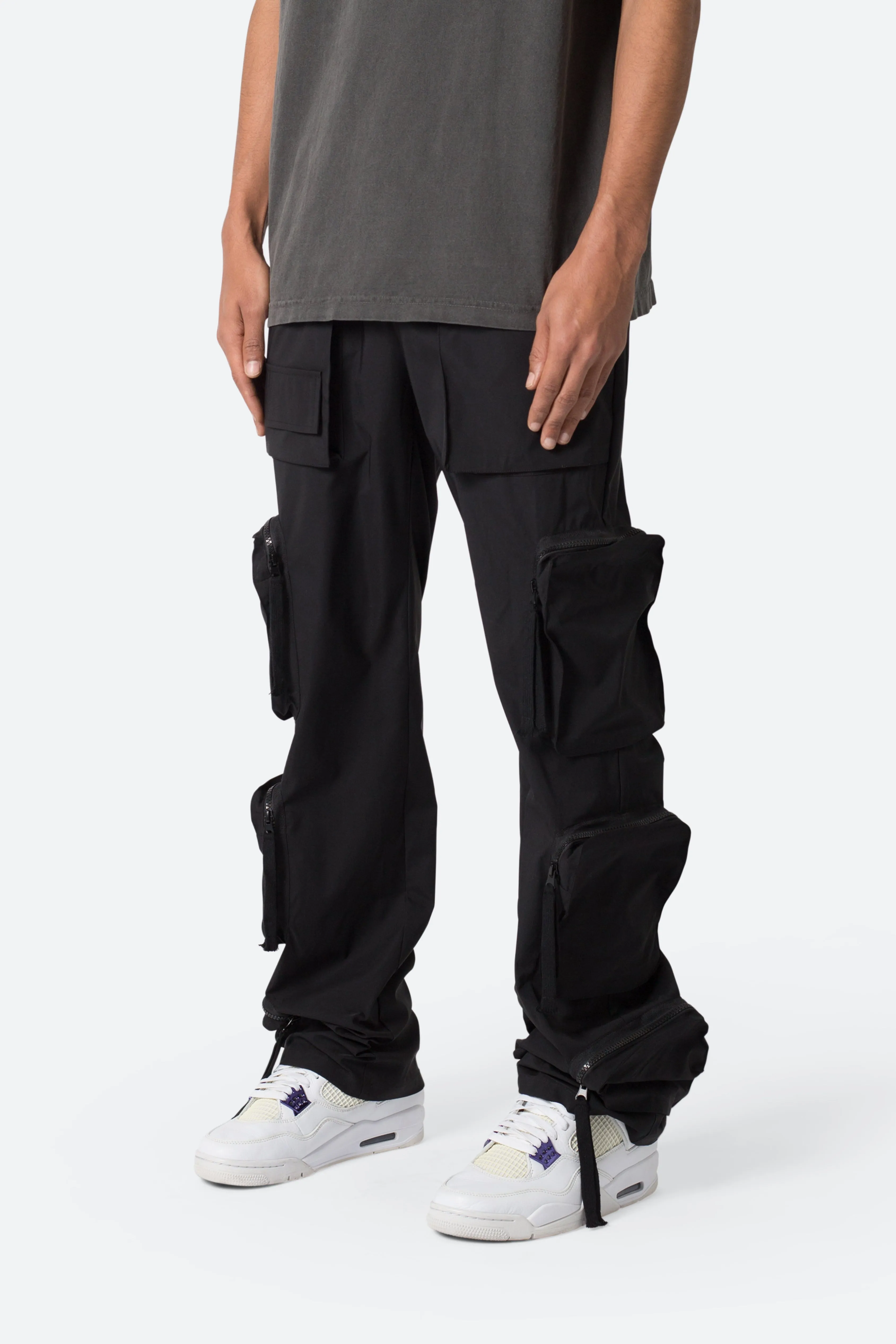 Multi Pocket Drawcord Pants - Black sold by MNML product image thumbnail 4