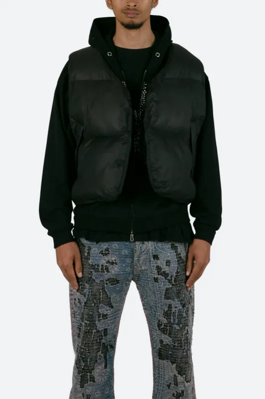 EZ Puffer Vest - Black sold by MNML