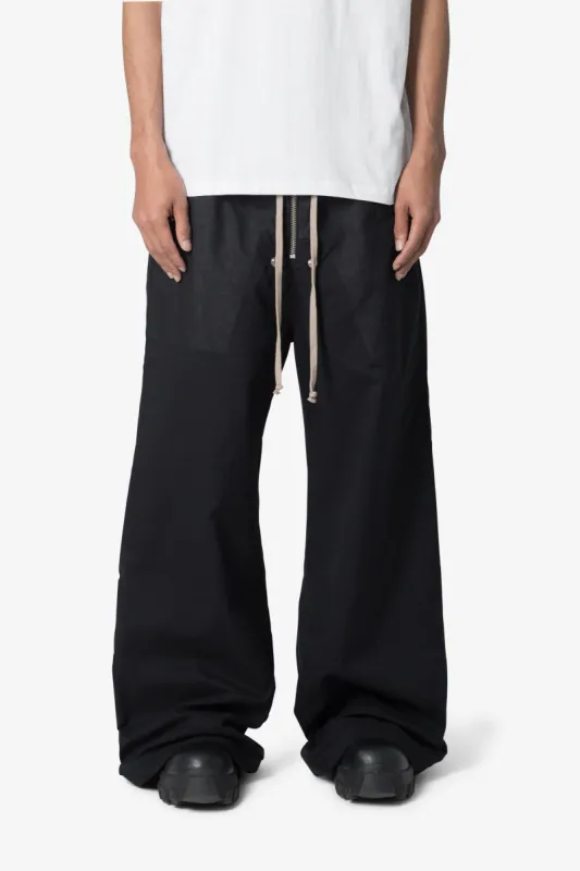 Gauze Layered Rave Pants - Black sold by MNML