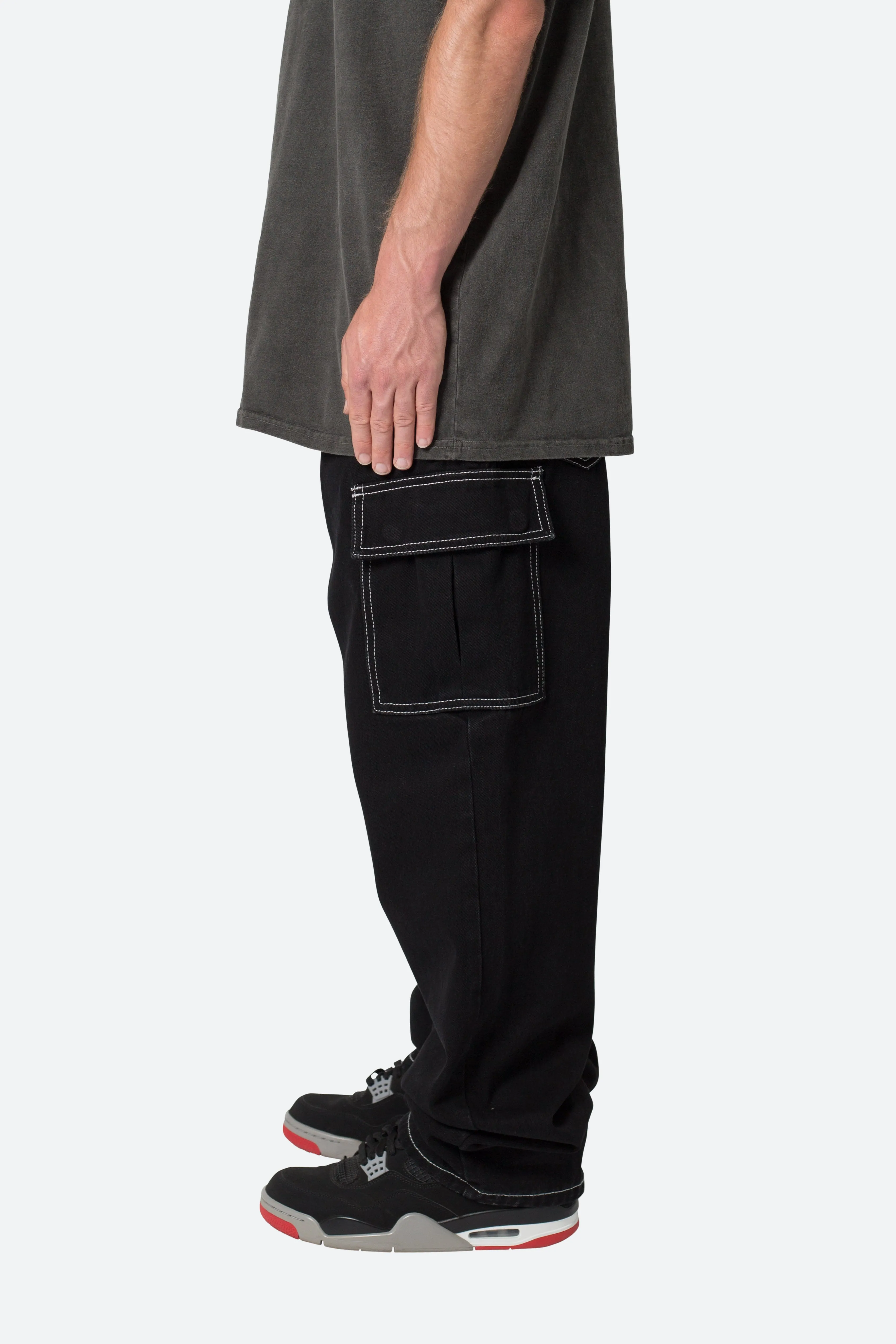 Contrast Ultra Baggy Denim - Black sold by MNML product image thumbnail 4