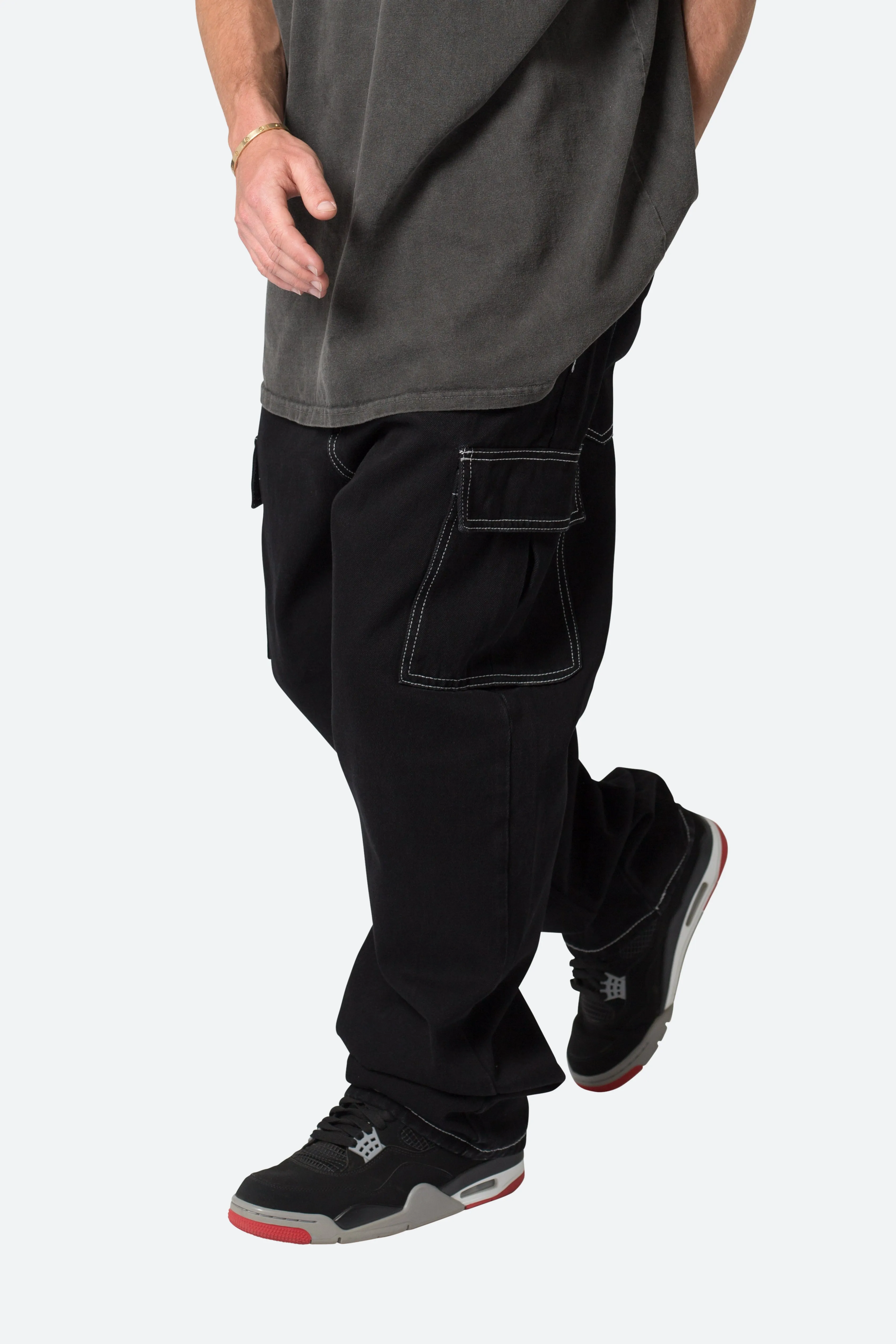 Contrast Ultra Baggy Denim - Black sold by MNML product image thumbnail 5