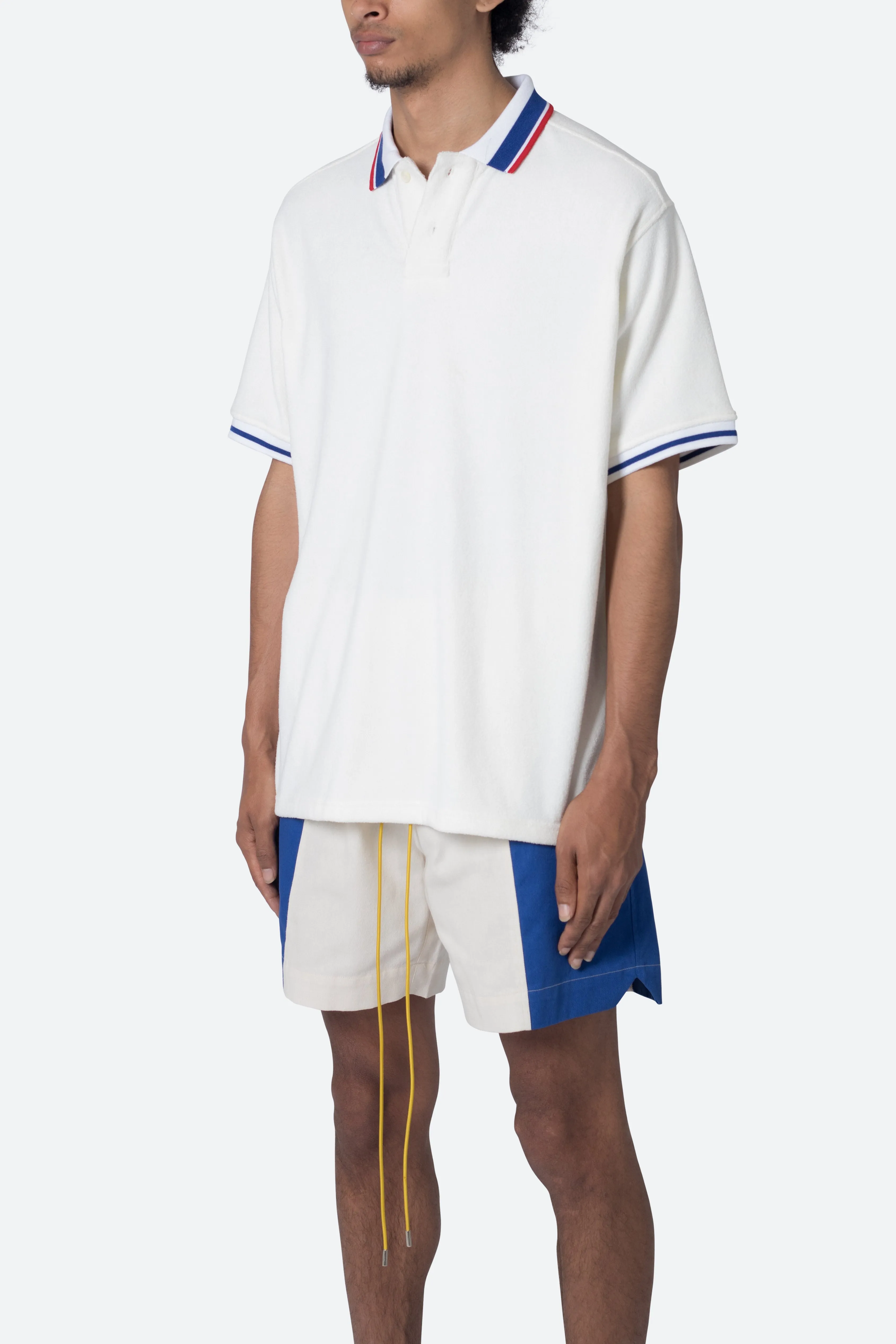 Terry Polo Shirt - Off White sold by MNML product image thumbnail 3