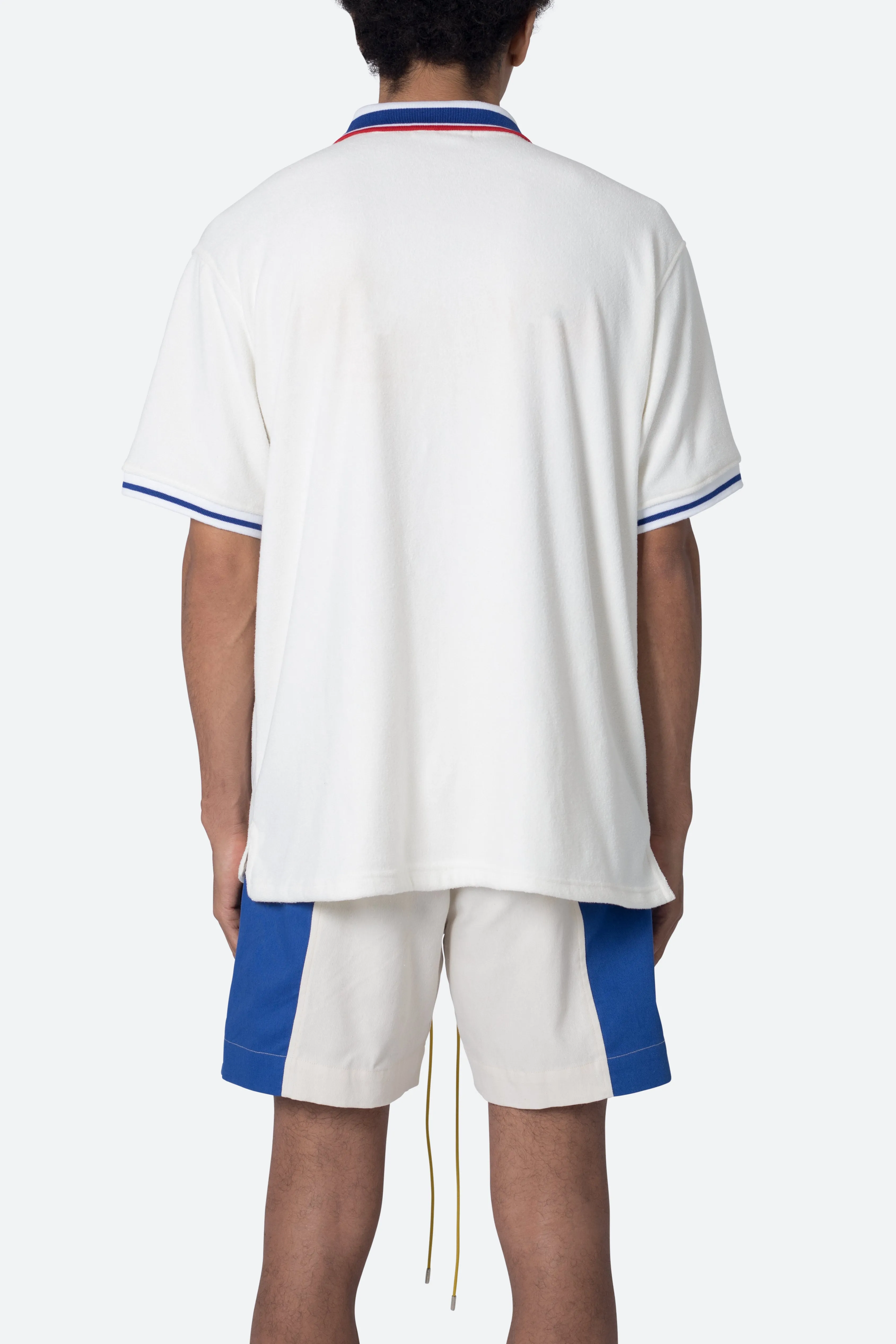 Terry Polo Shirt - Off White sold by MNML product image thumbnail 5