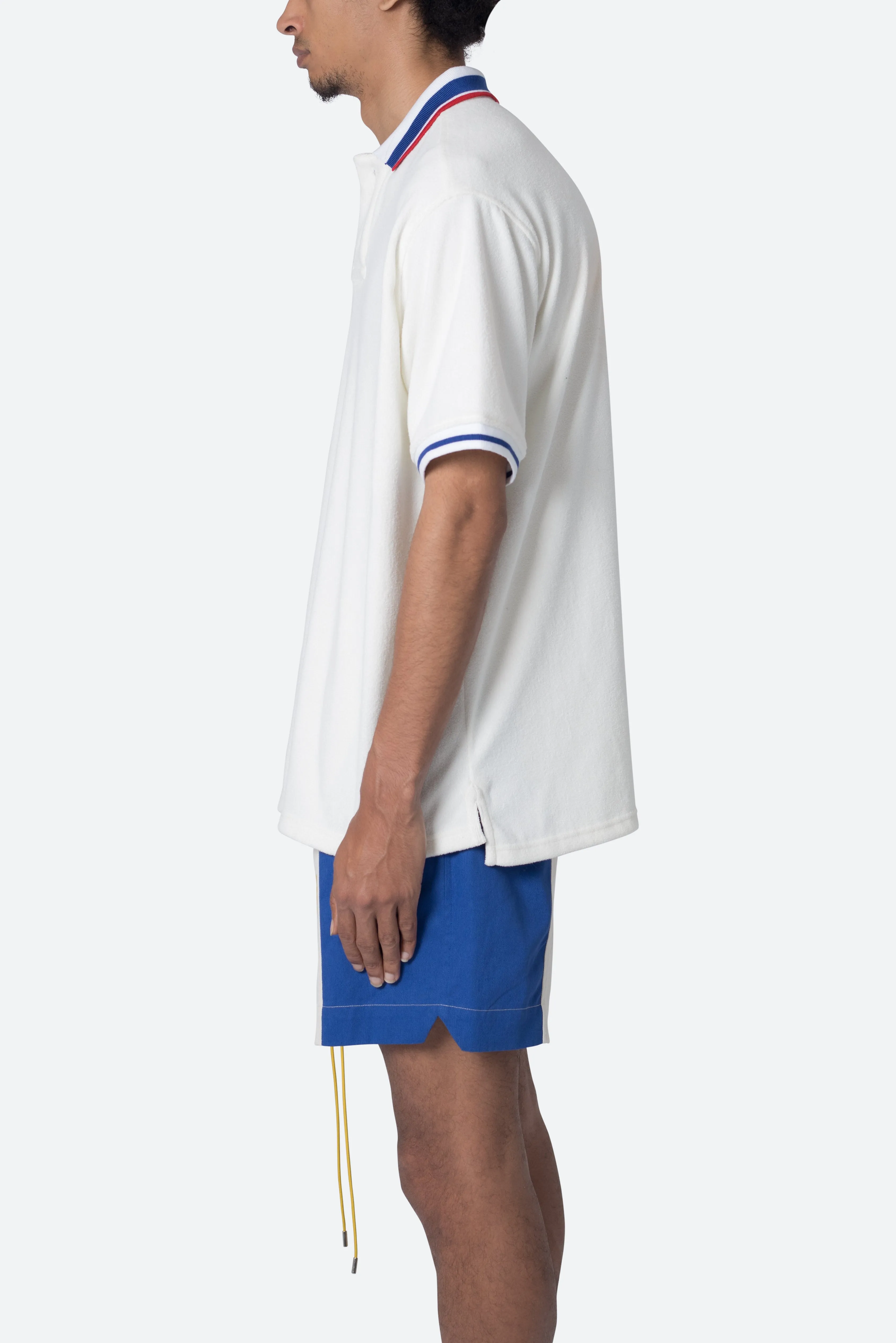 Terry Polo Shirt - Off White sold by MNML product image thumbnail 4