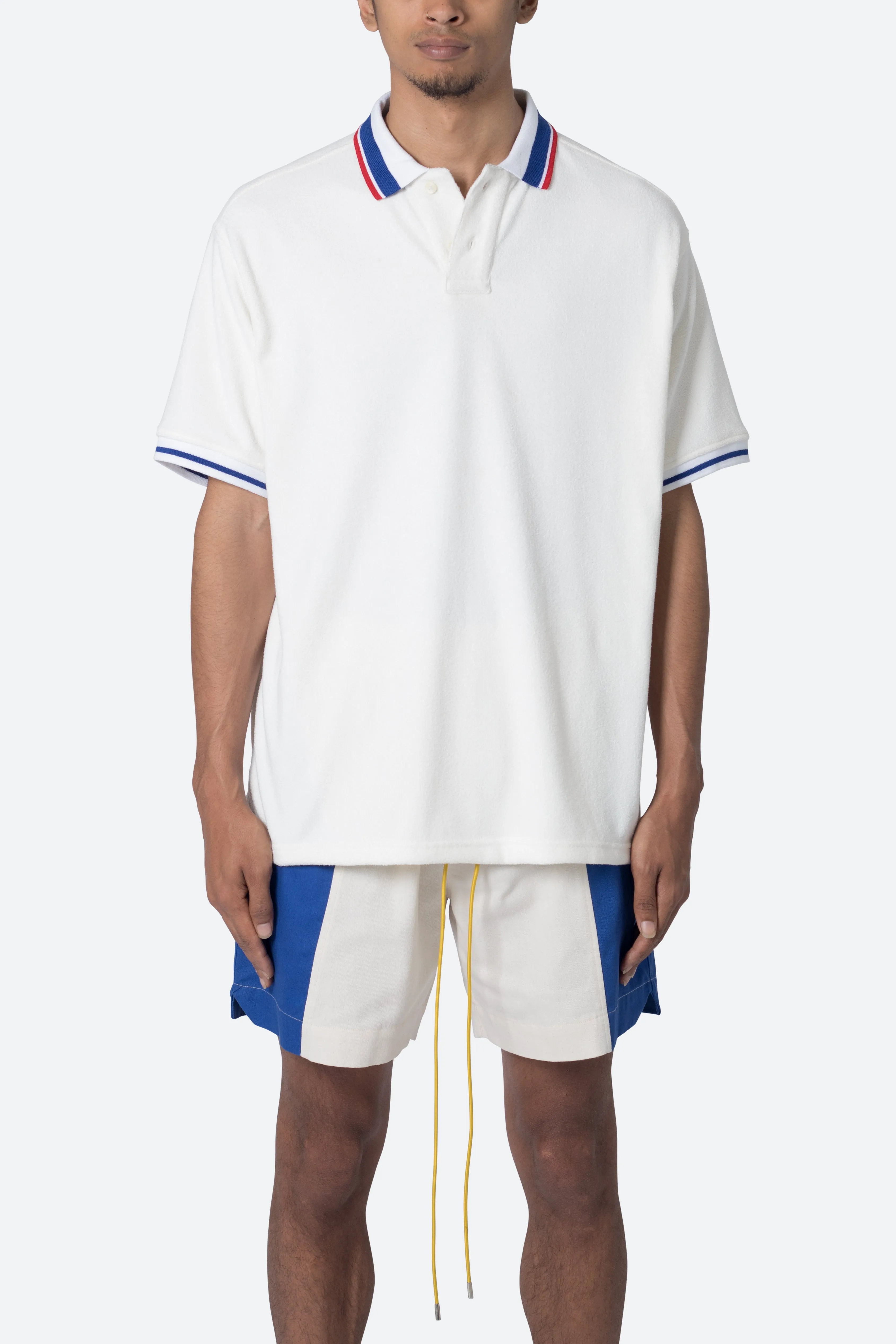 Terry Polo Shirt - Off White sold by MNML product image thumbnail 2