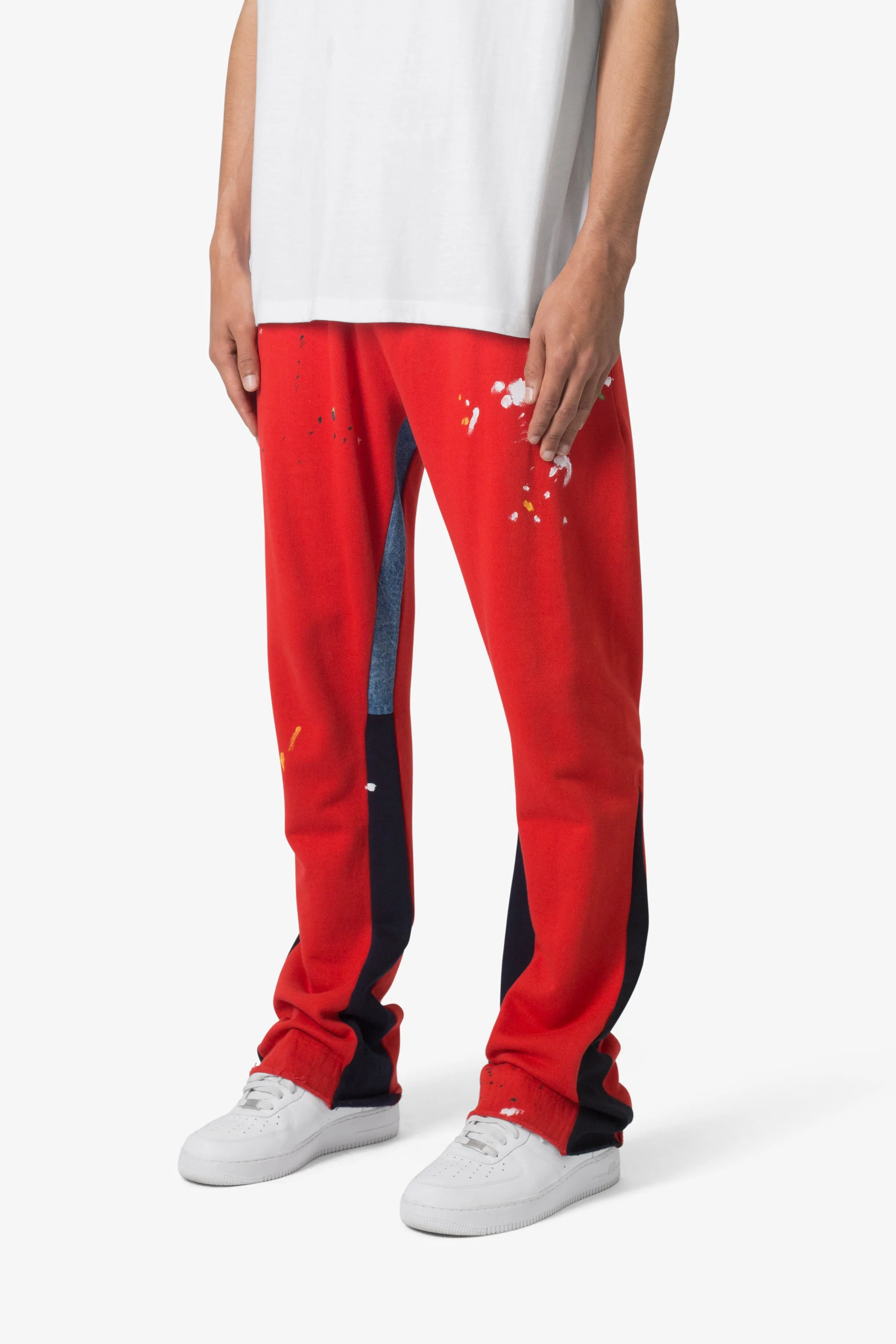 Contrast Bootcut Sweatpants - Red sold by MNML product image thumbnail 3