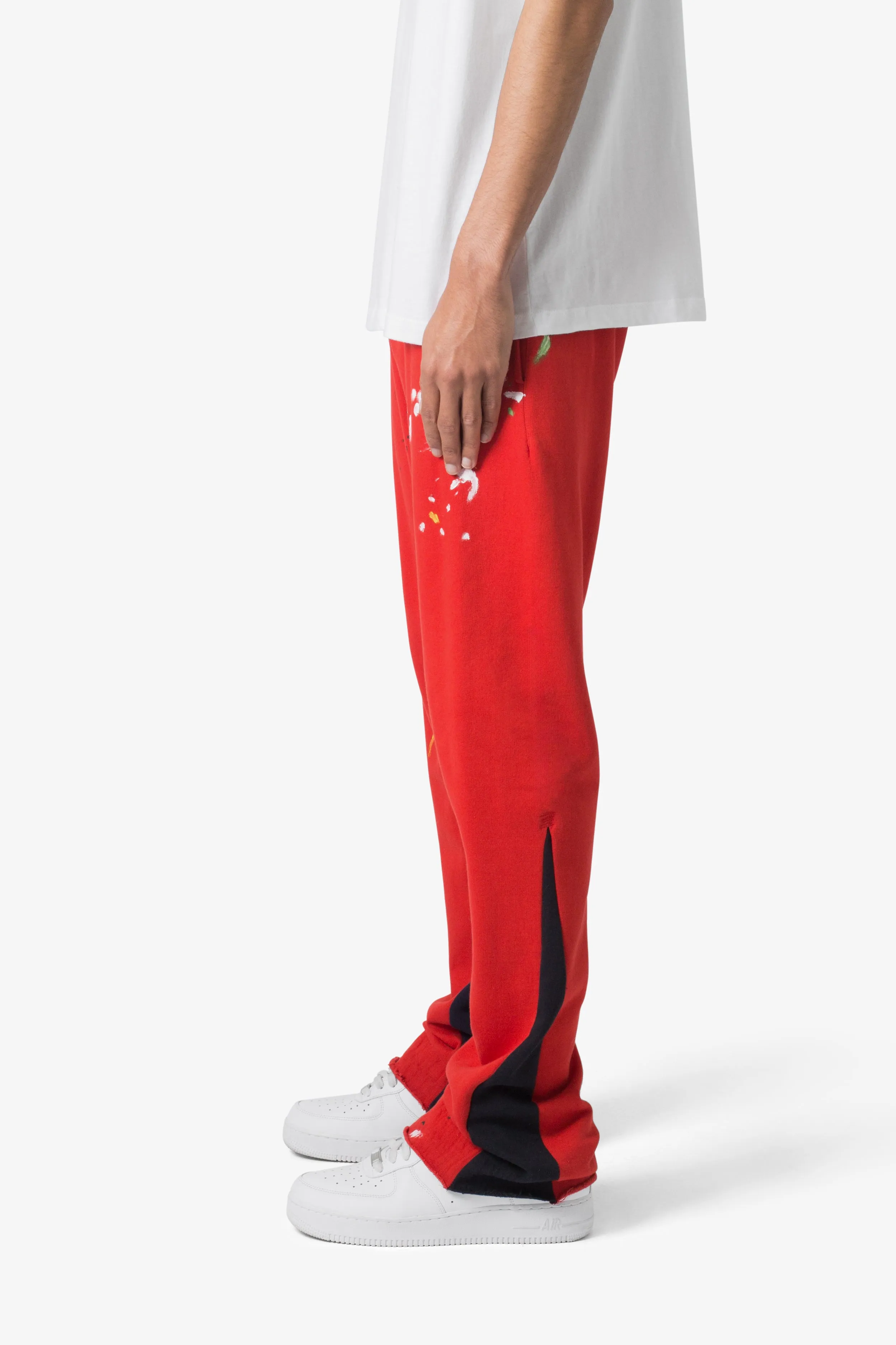 Contrast Bootcut Sweatpants - Red sold by MNML product image thumbnail 4