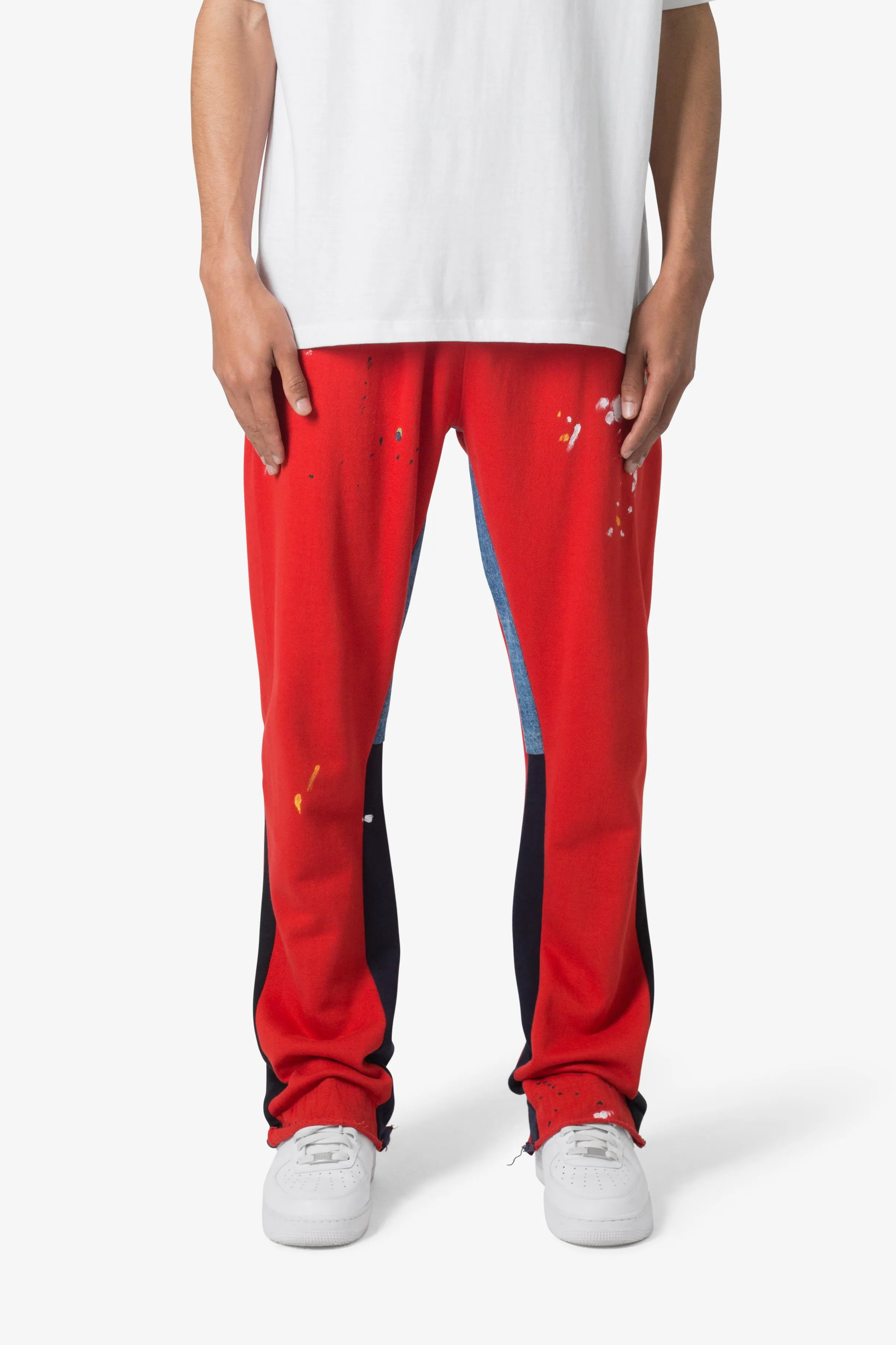Contrast Bootcut Sweatpants - Red sold by MNML product image thumbnail 2