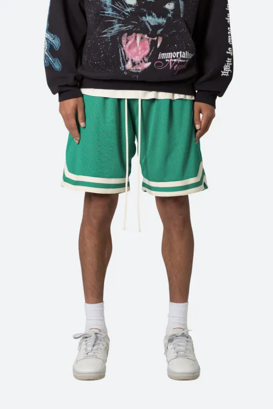 Basic Basketball Shorts - Green sold by MNML