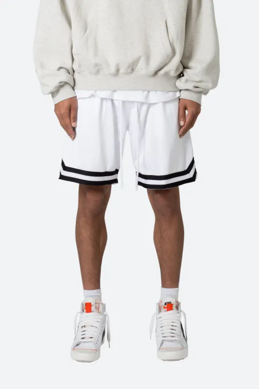 Basic Basketball Shorts - White/Black sold by MNML
