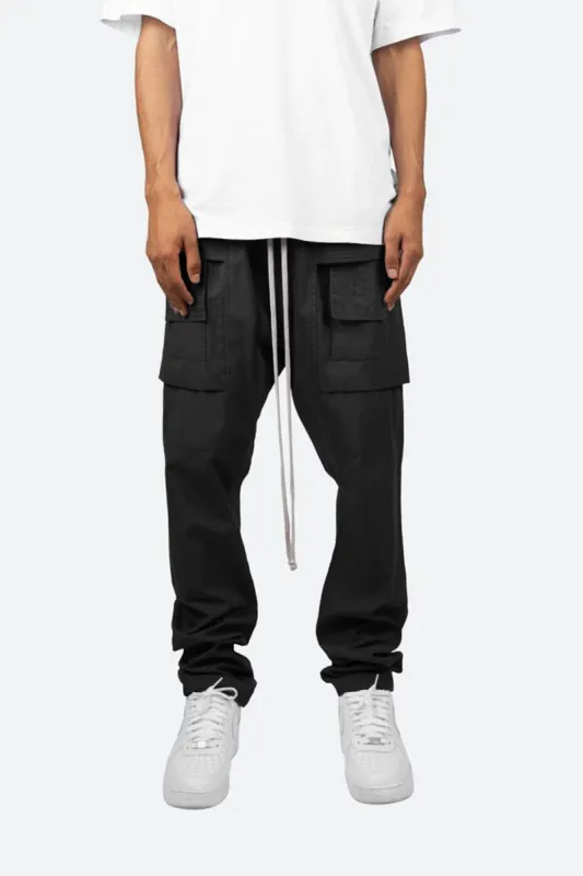 Drop Crotch Cargo Pants - Black sold by MNML