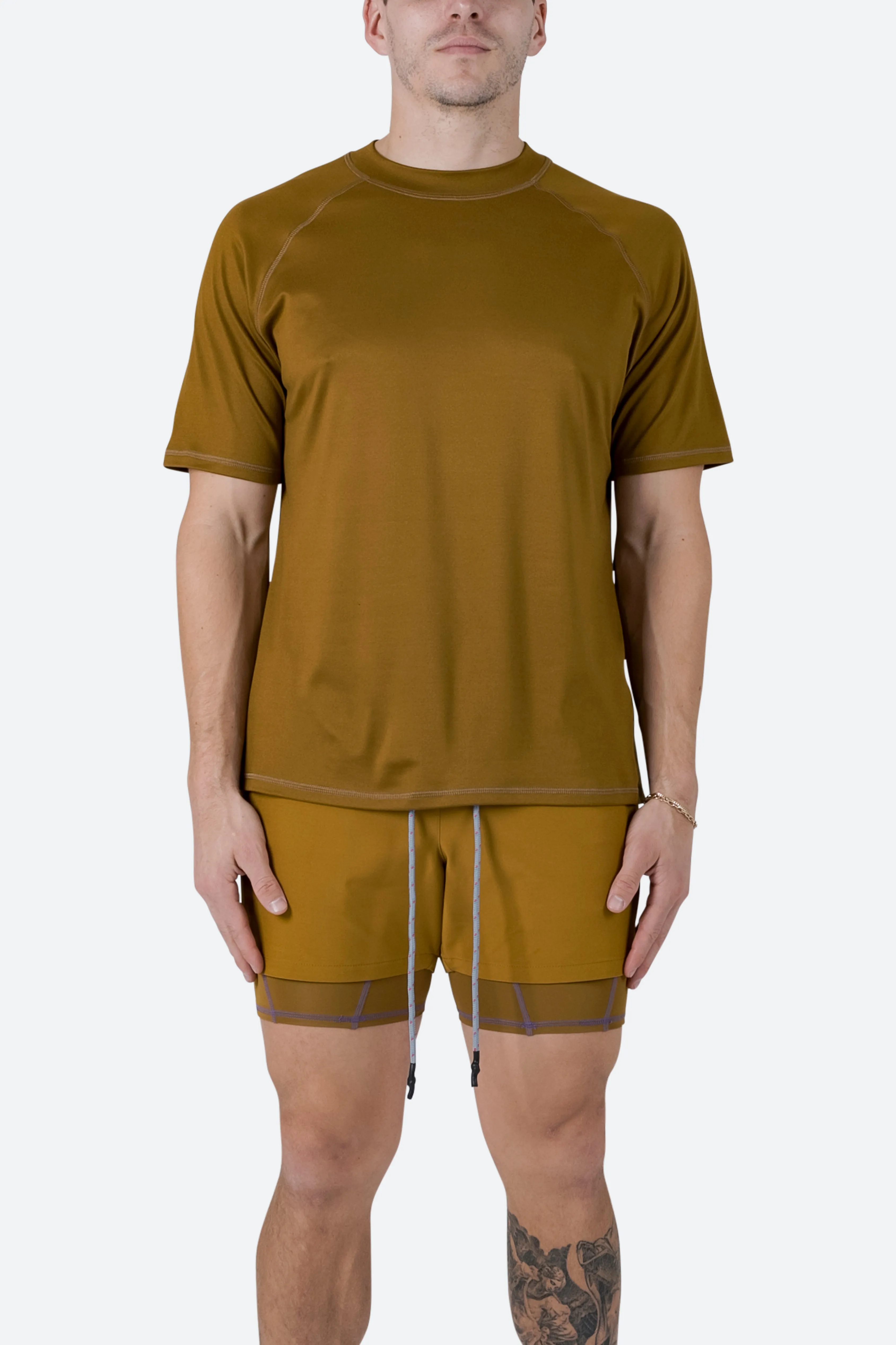 Training Tee - Brown sold by MNML product image thumbnail 3