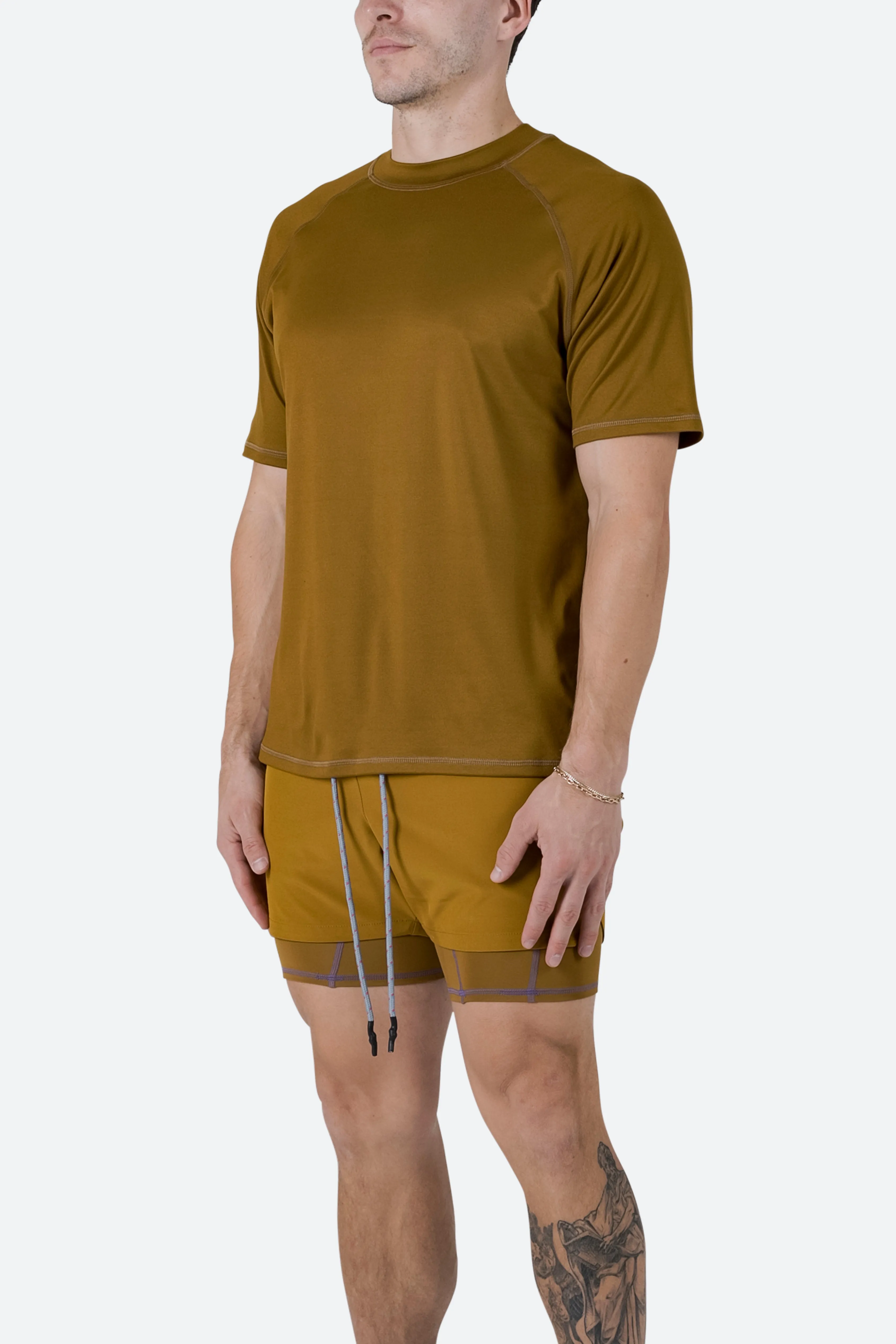 Training Tee - Brown sold by MNML product image thumbnail 4