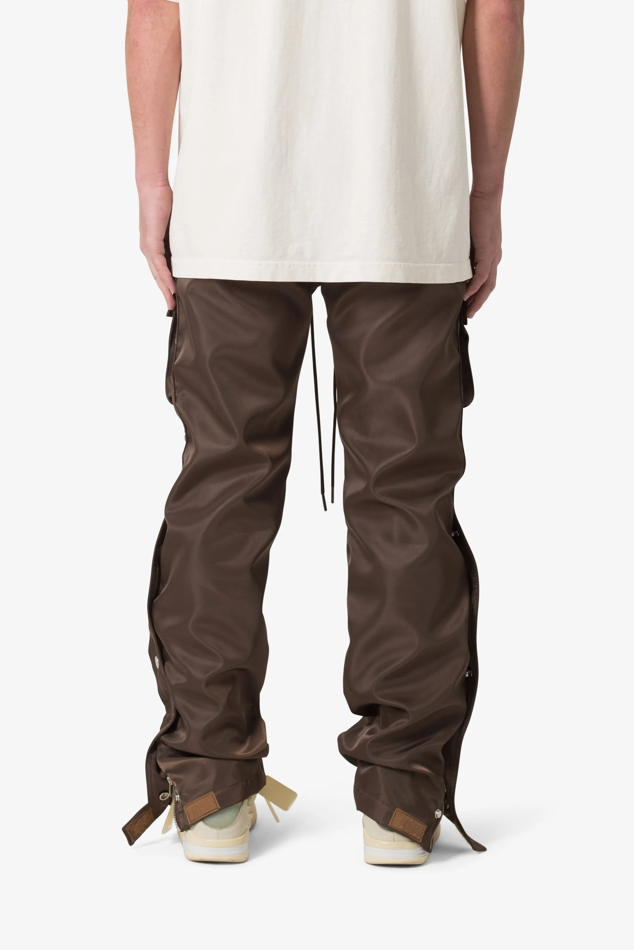 Snap Front Cargo Pants - Brown sold by MNML product image thumbnail 5