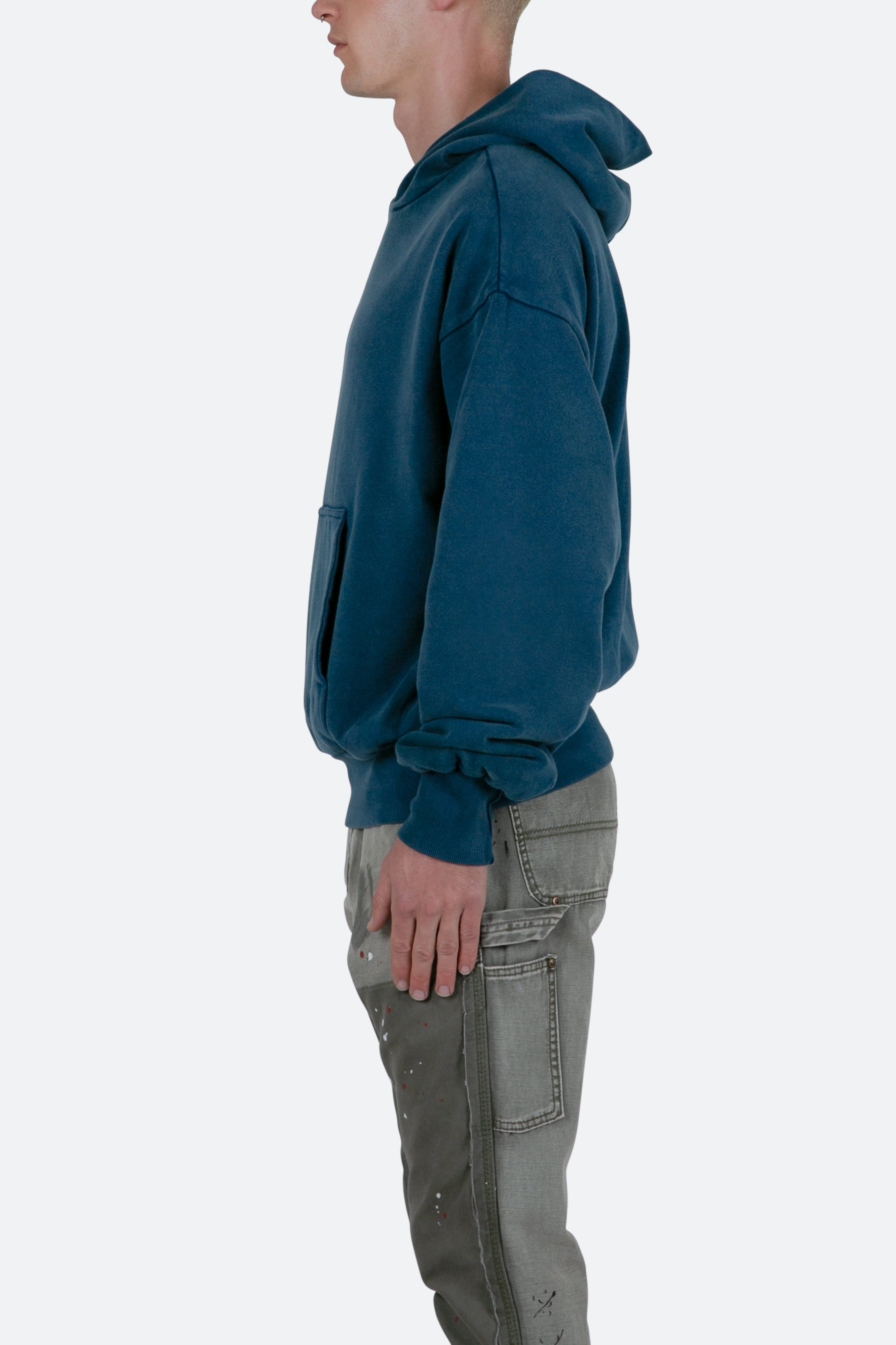 Double Layer Hoodie - Vintage Navy sold by MNML product image thumbnail 5