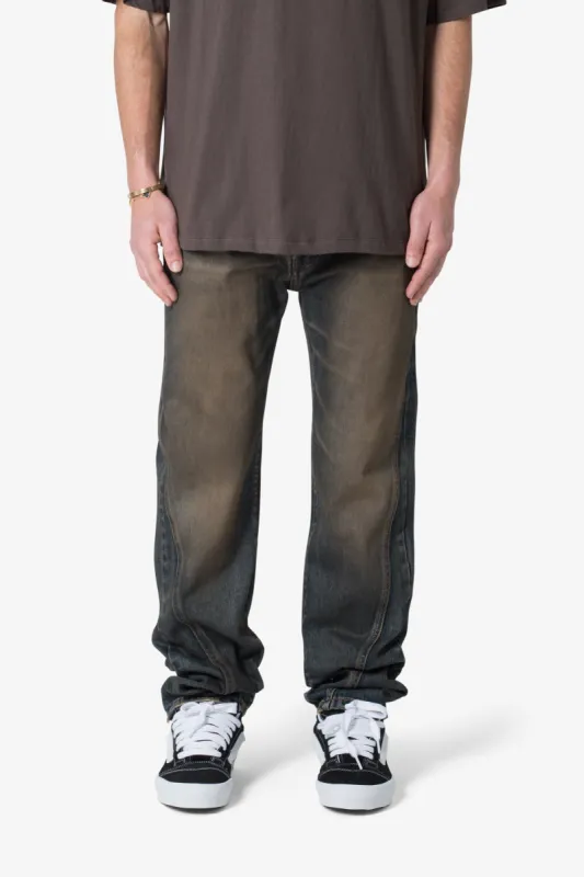 V380 Baggy Denim - Rust sold by MNML