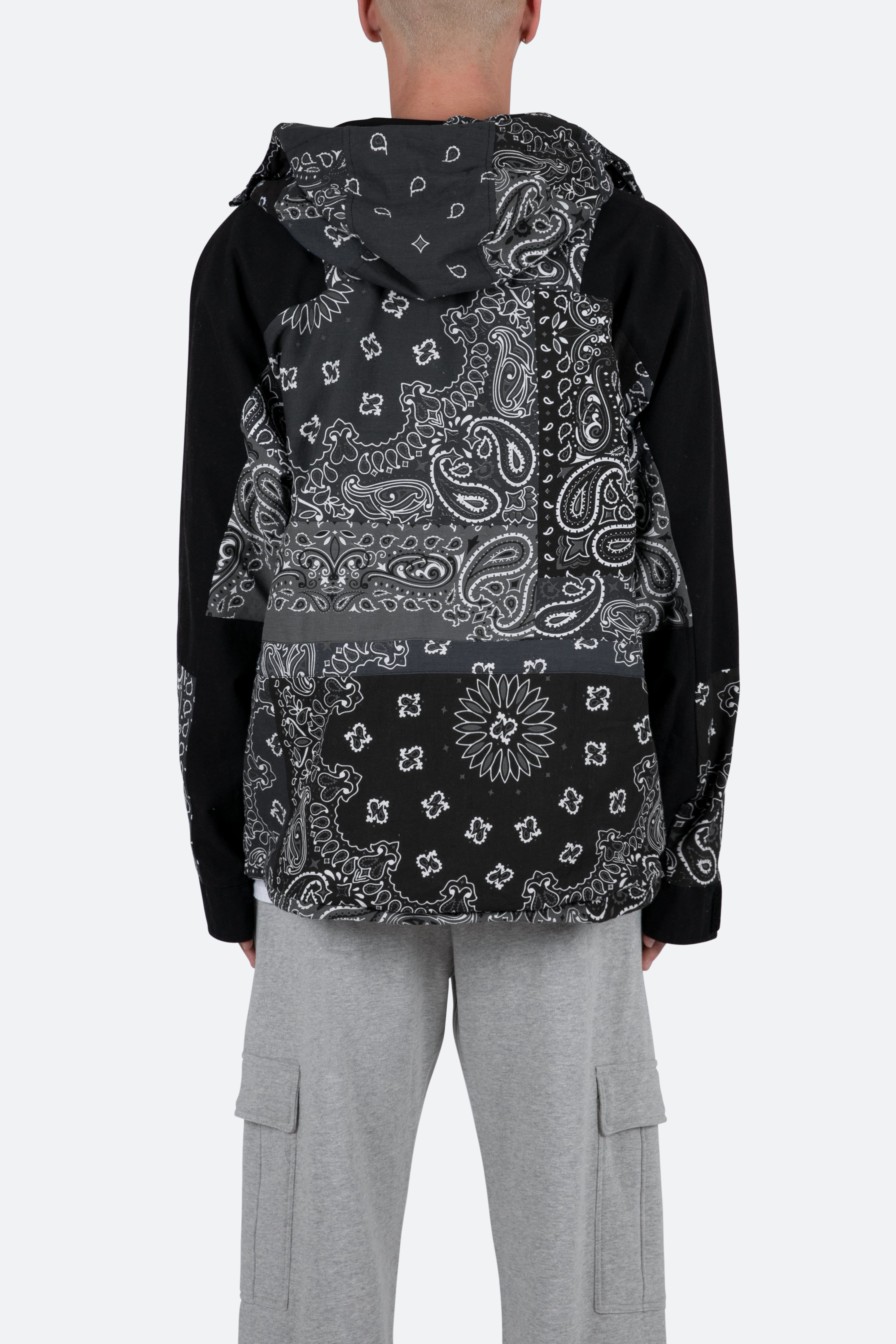 Hooded Bandana Jacket - Black sold by MNML product image thumbnail 5