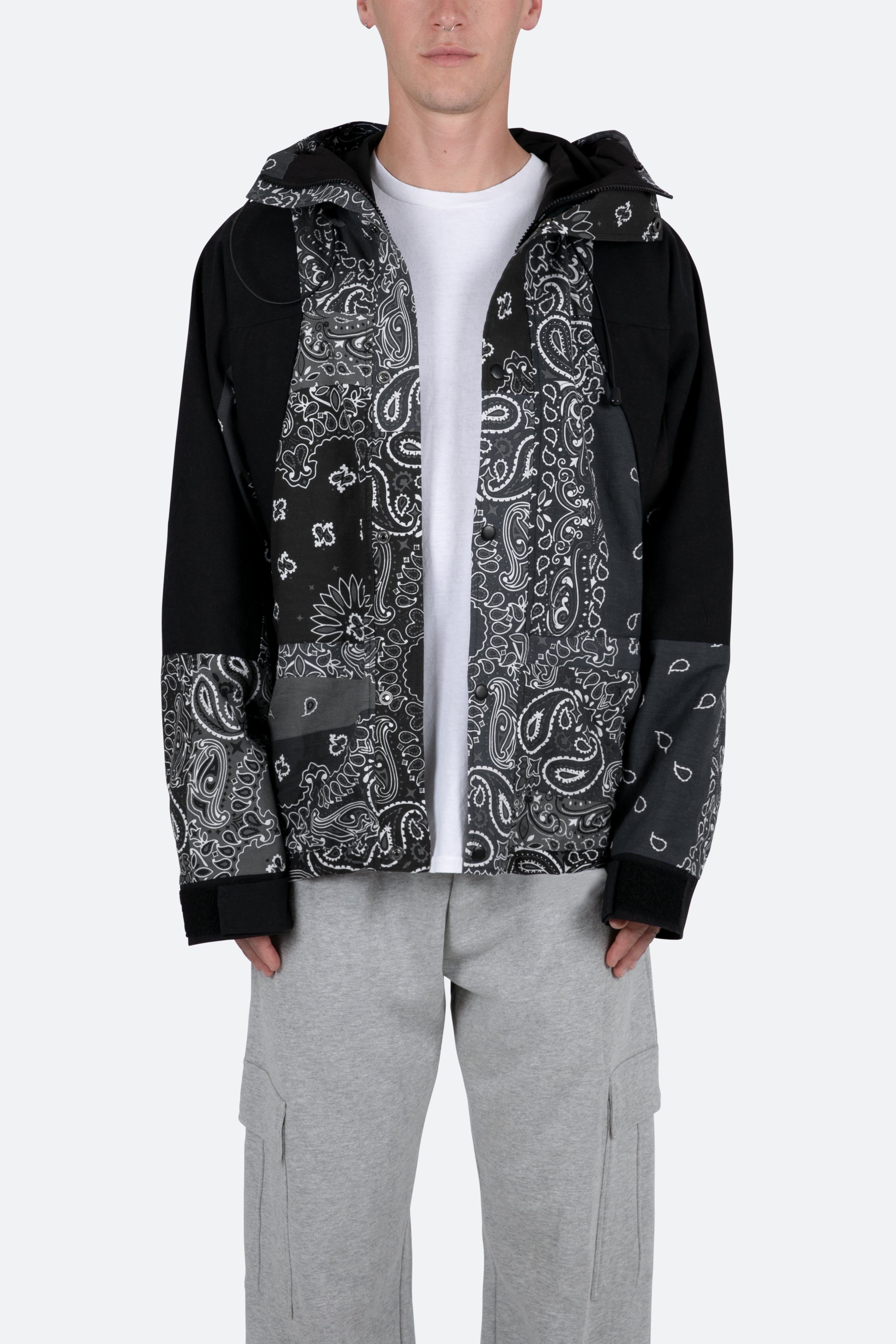 Hooded Bandana Jacket - Black sold by MNML