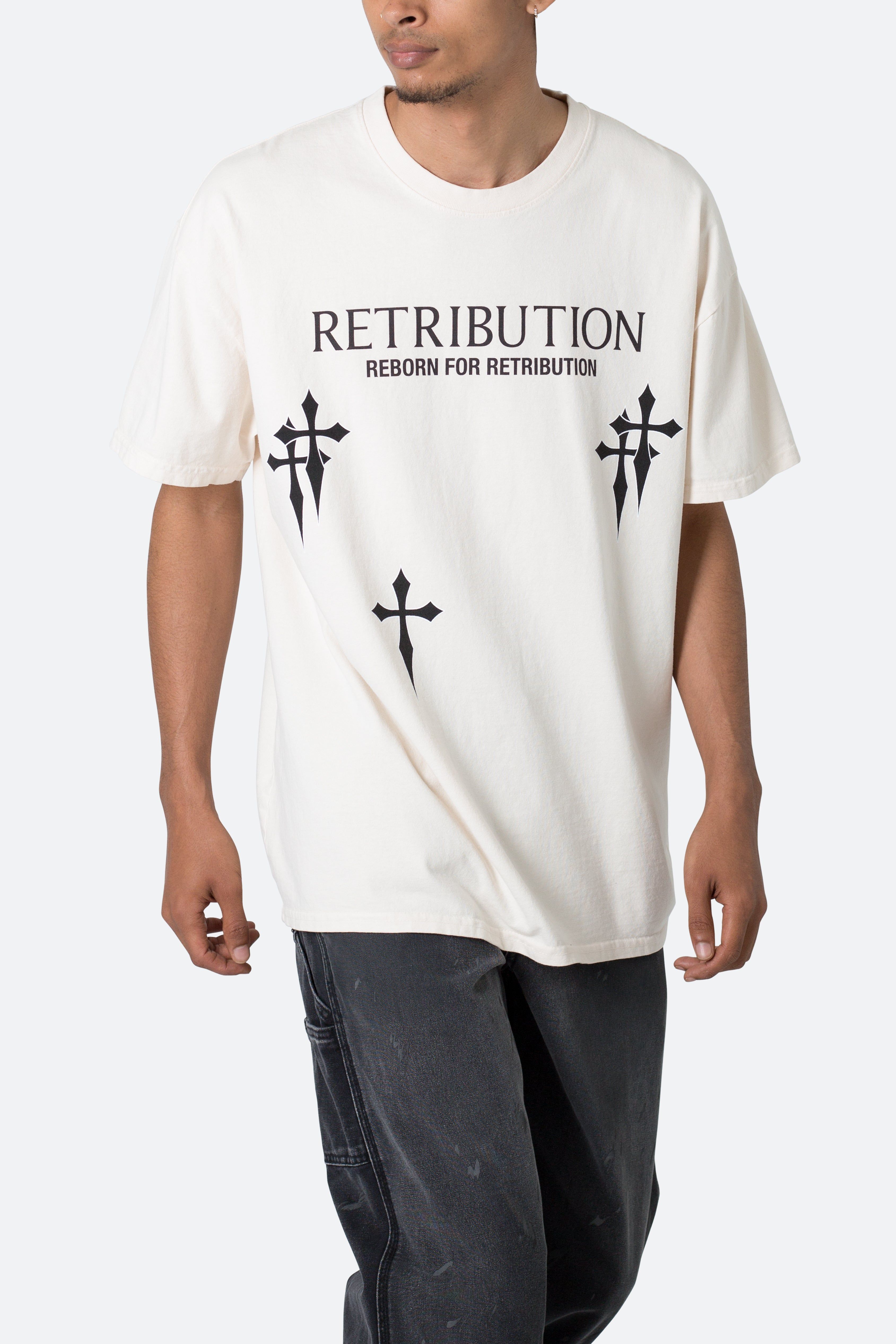 Retribution Tee - Off White sold by MNML product image thumbnail 6