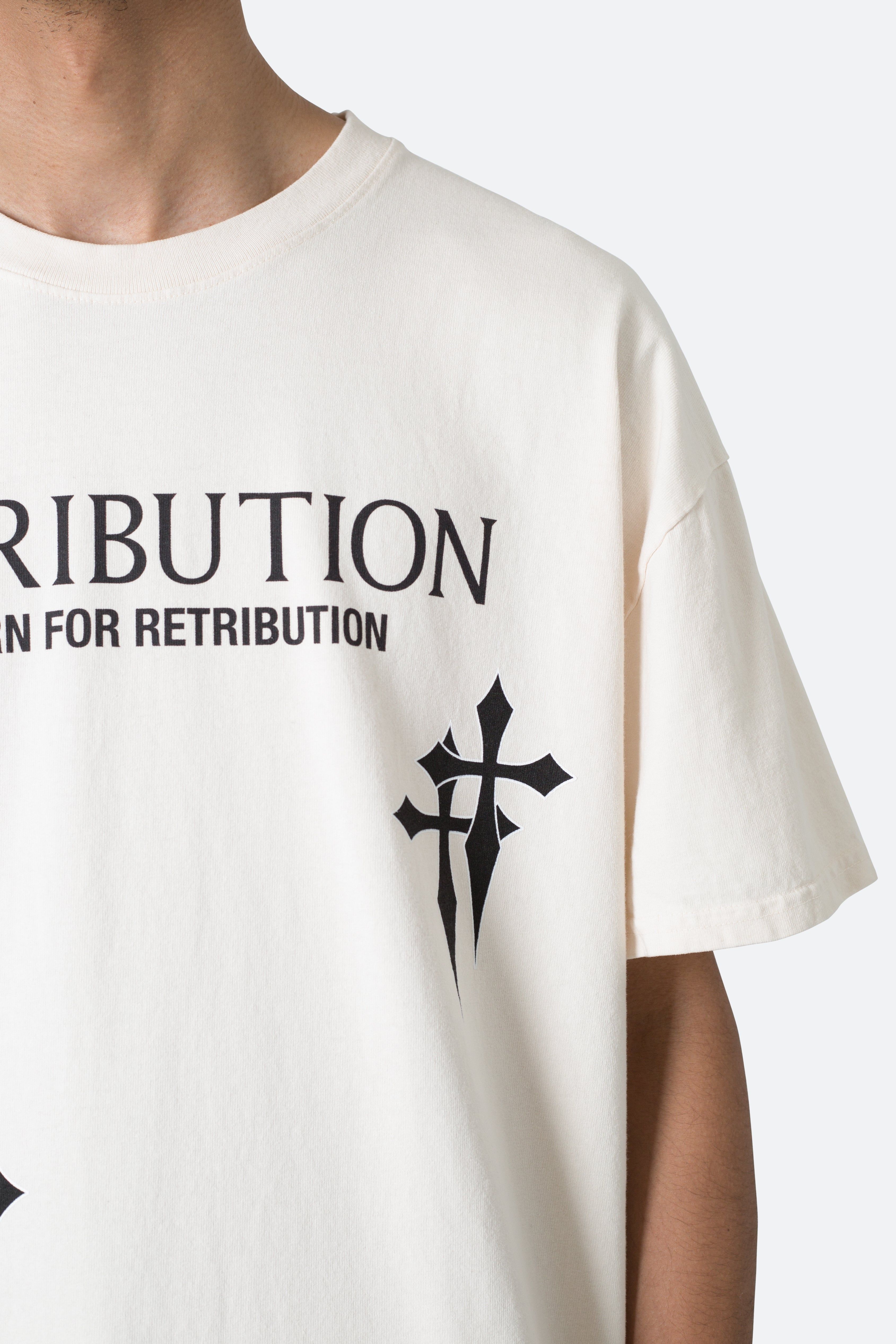 Retribution Tee - Off White sold by MNML product image thumbnail 7