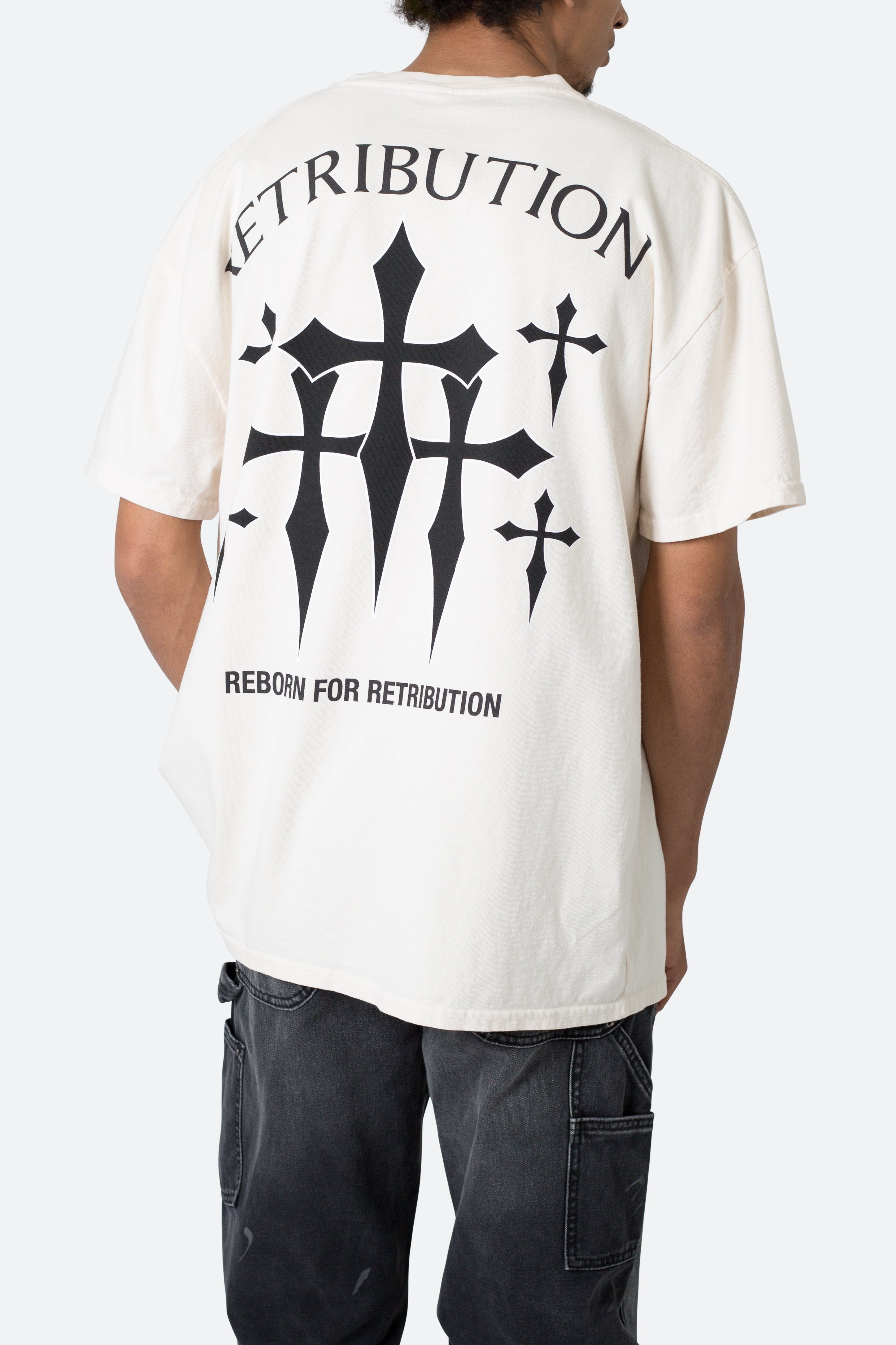 Retribution Tee - Off White sold by MNML product image thumbnail 8