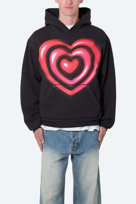 Broken Heart Hoodie - Off Black sold by MNML